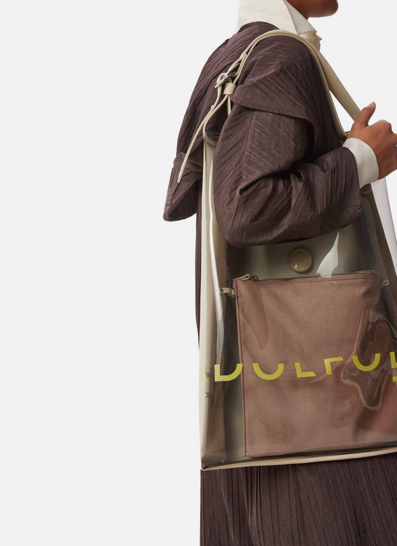 Hobo transparente con bolsa interior image number 5