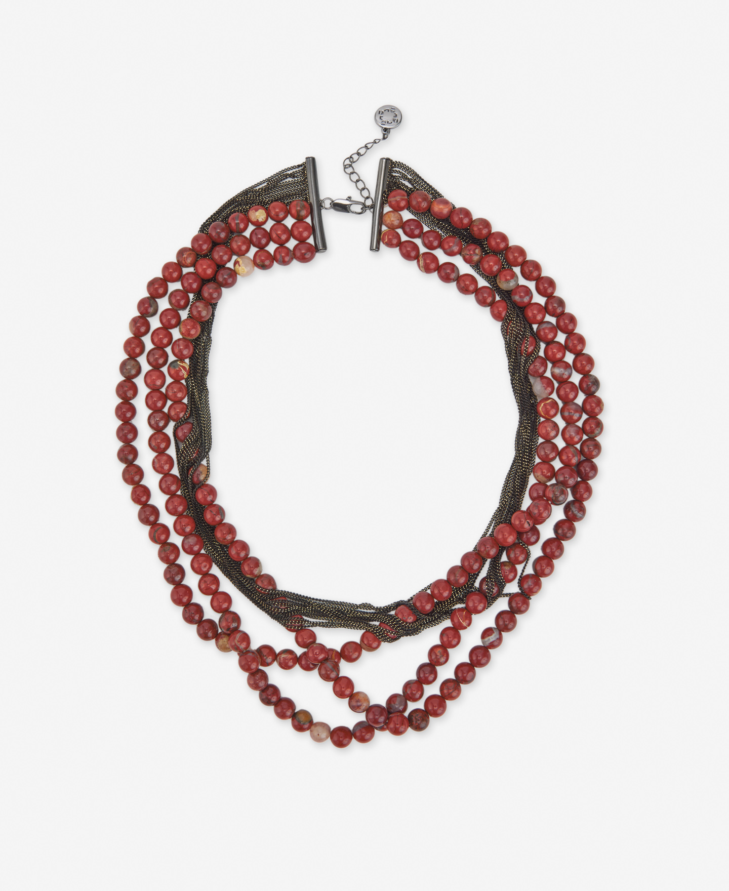 Fine chains natural stone necklace image number 0