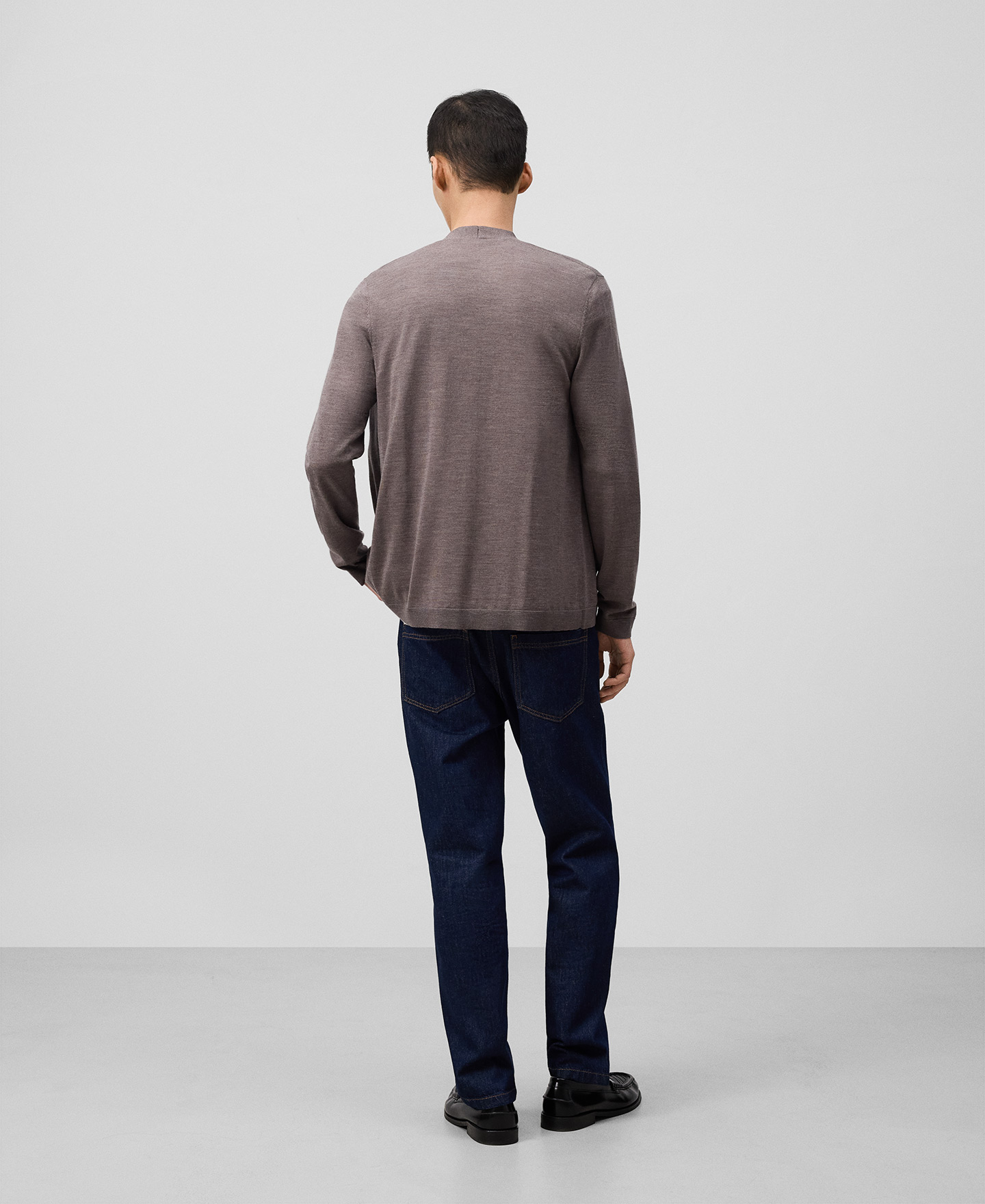 Merino wool cardigan man image number 2