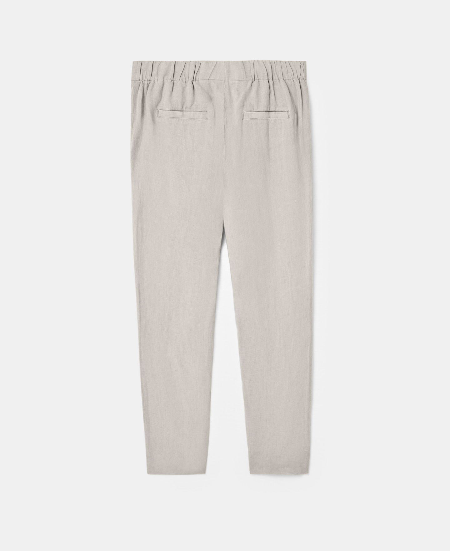 Trousers in natural European linen image number 5
