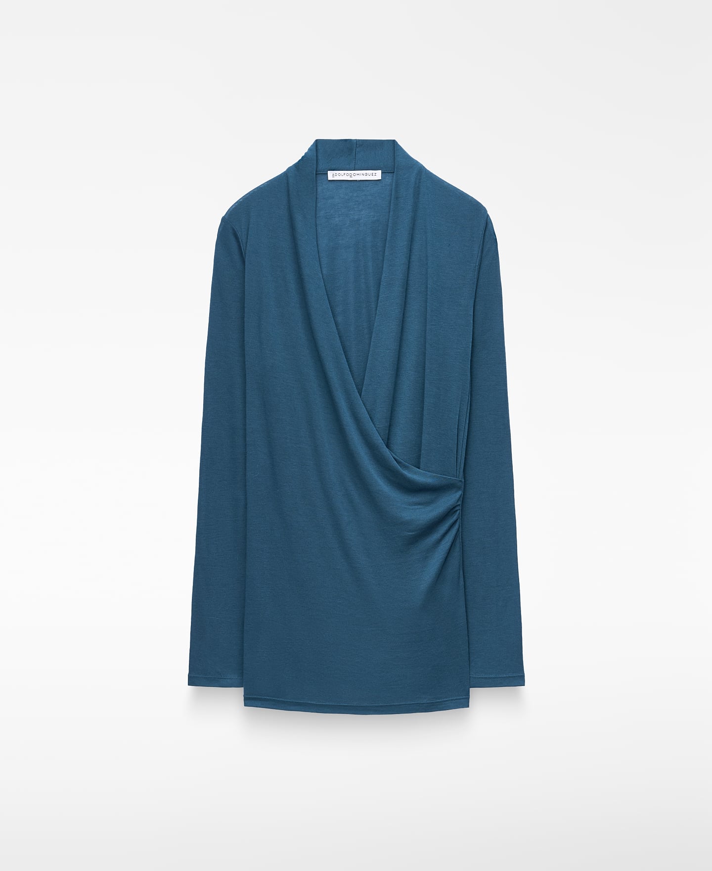 Long sleeve wrap T-shirt image number 0