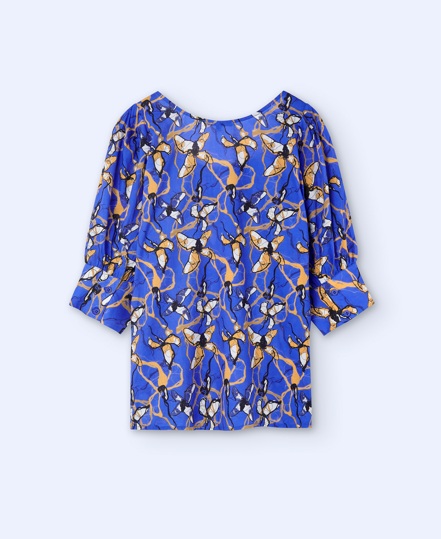Floral print cotton shirt image number 5