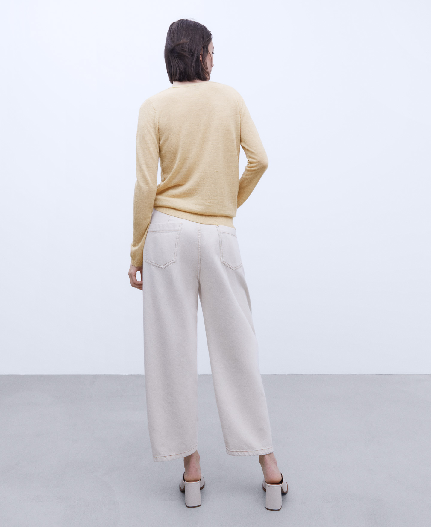 Linen fabric sweater image number 2