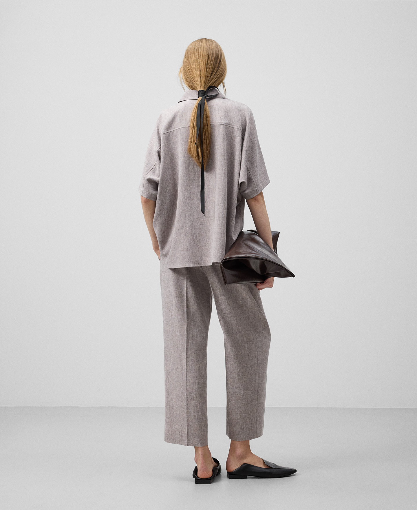 Camisa oversize manga corta mujer image number 2