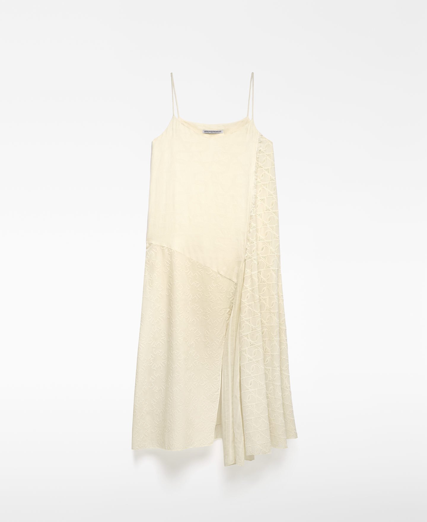 Asymmetrical combined dress woman image number 6