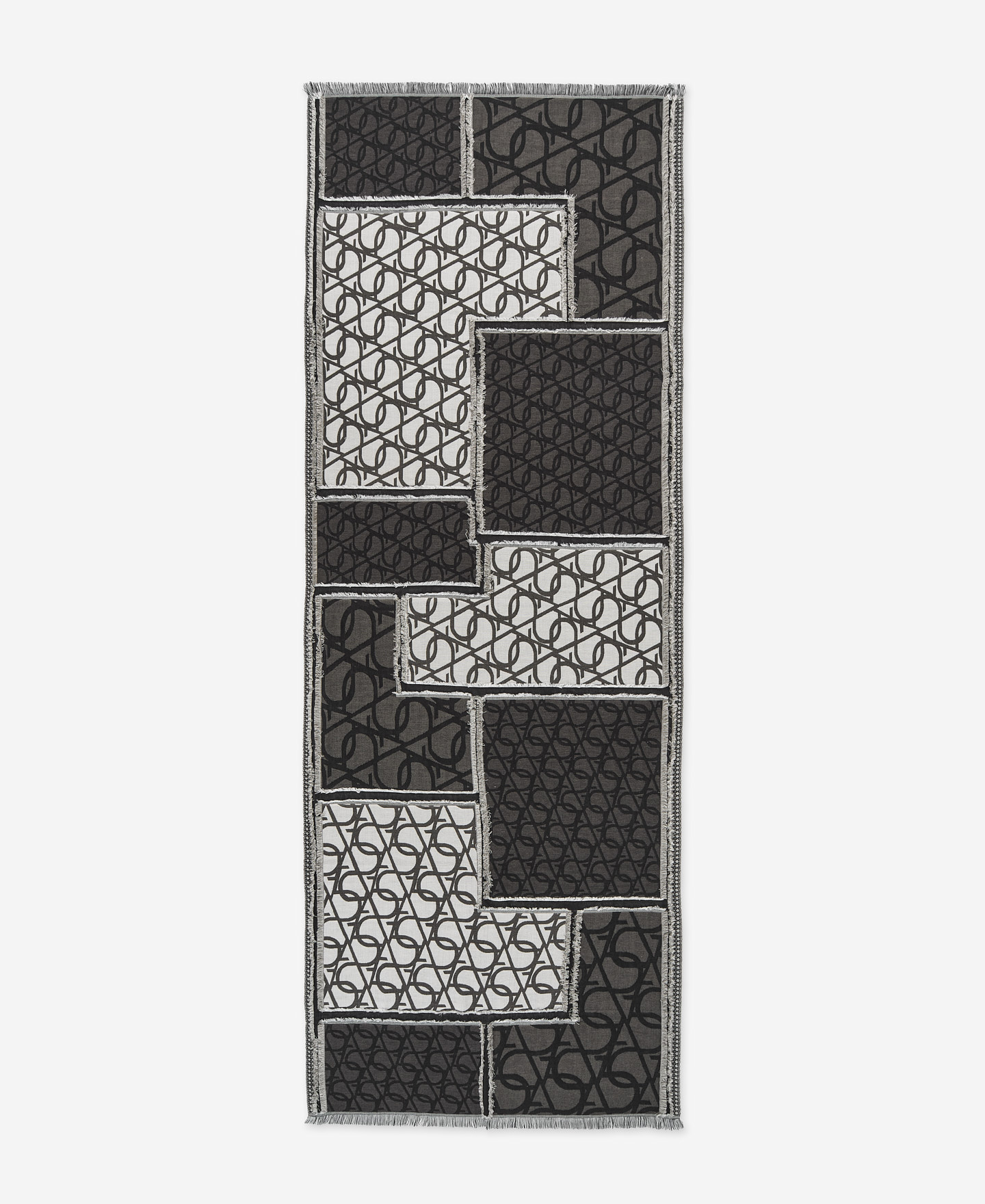 Chal jacquard estampado patchwork image number 0