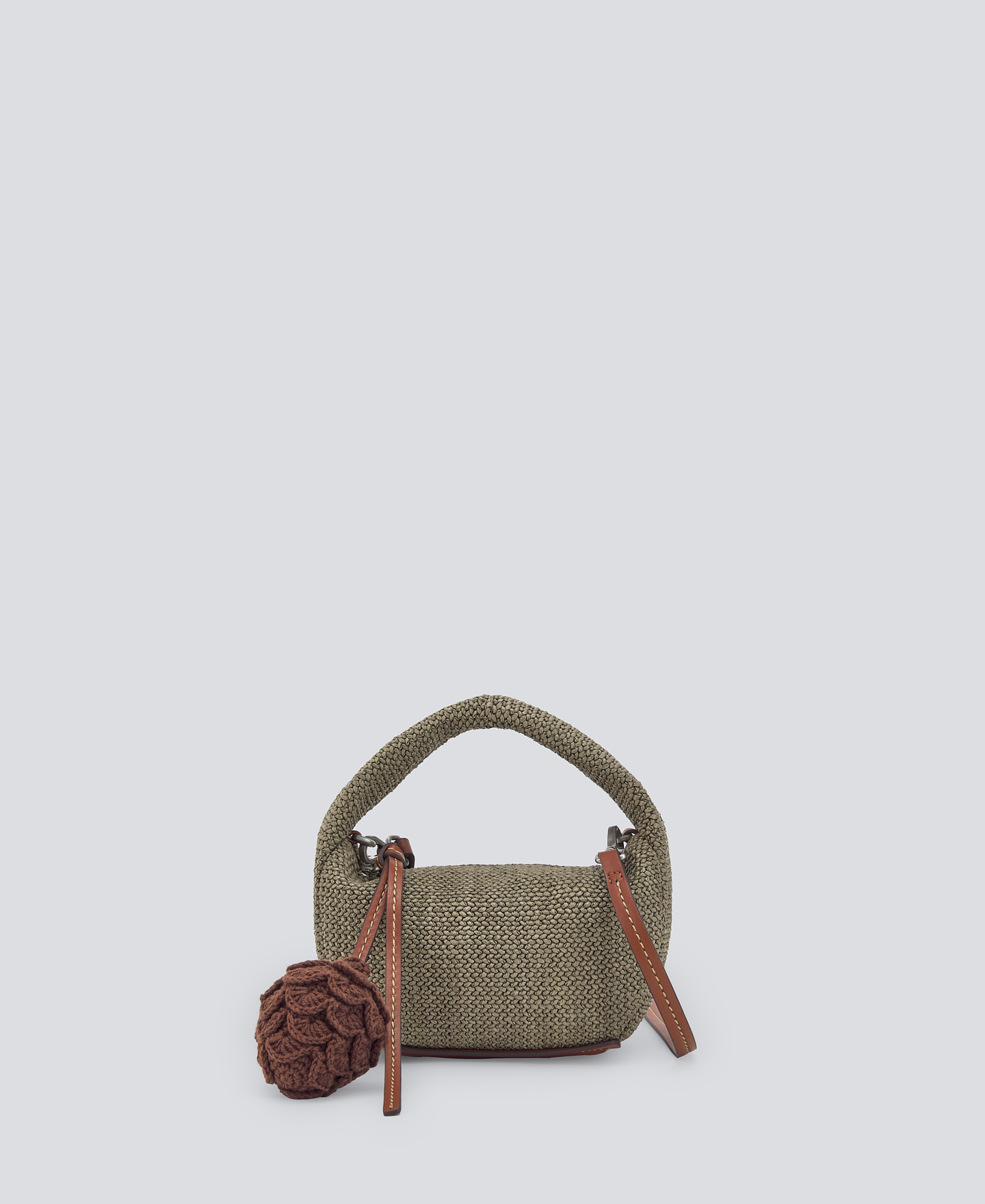 Braided mini hobo bag woman image number 0