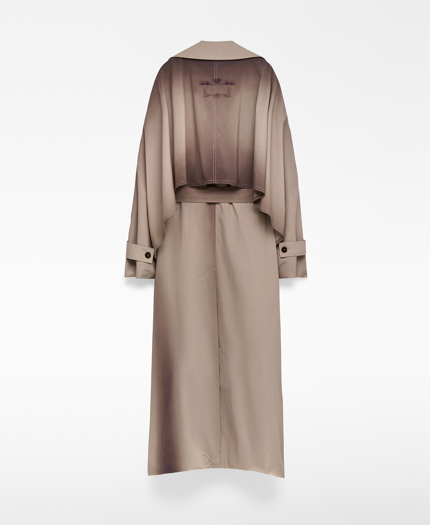 Aged-effect trench coat woman image number 7