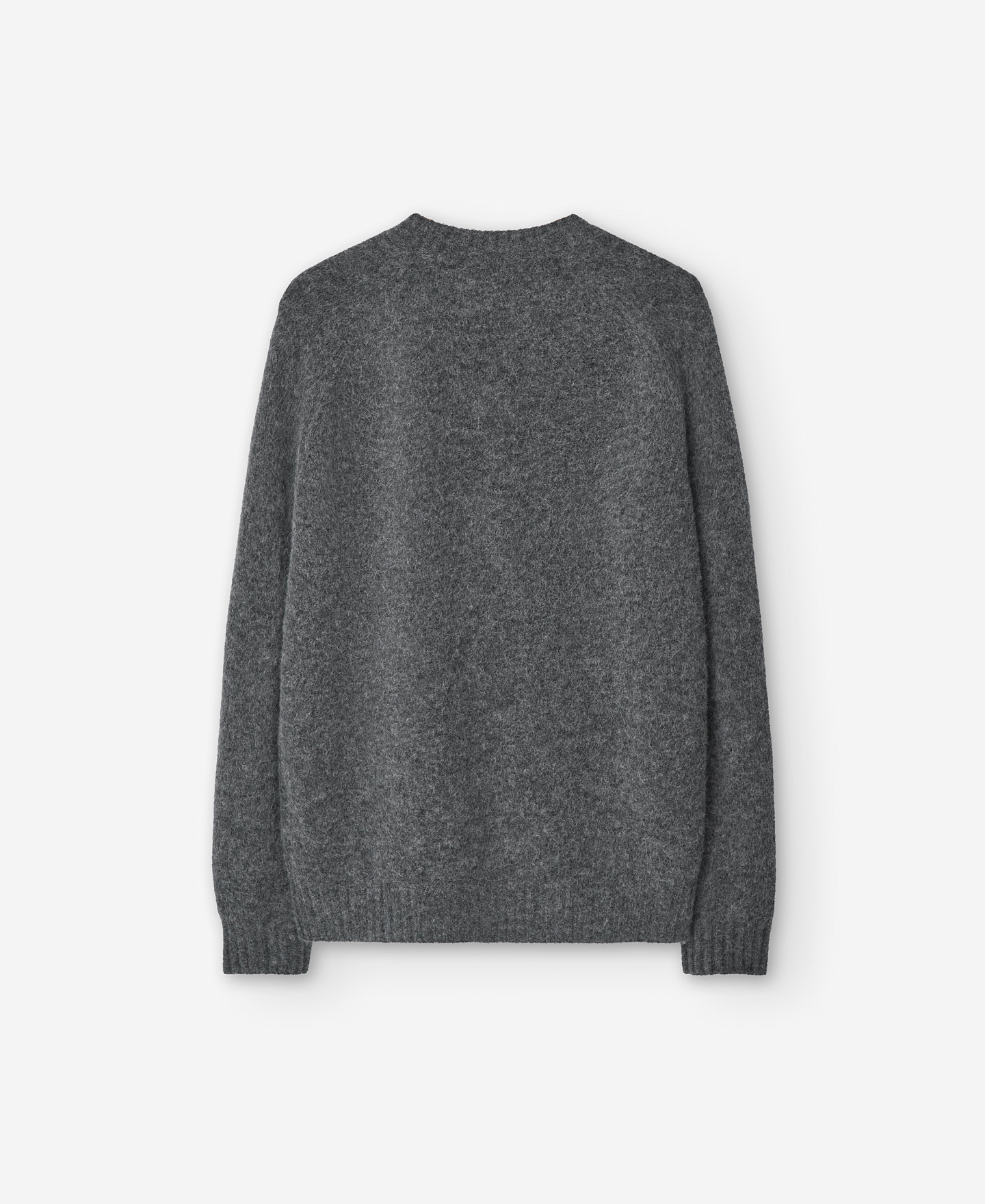 Jersey tejido lana gris melange hombre image number 5