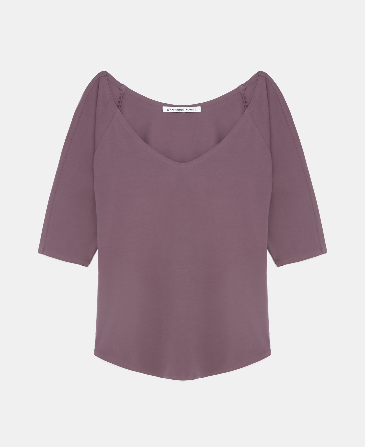 Round neck cotton t-shirt image number 4
