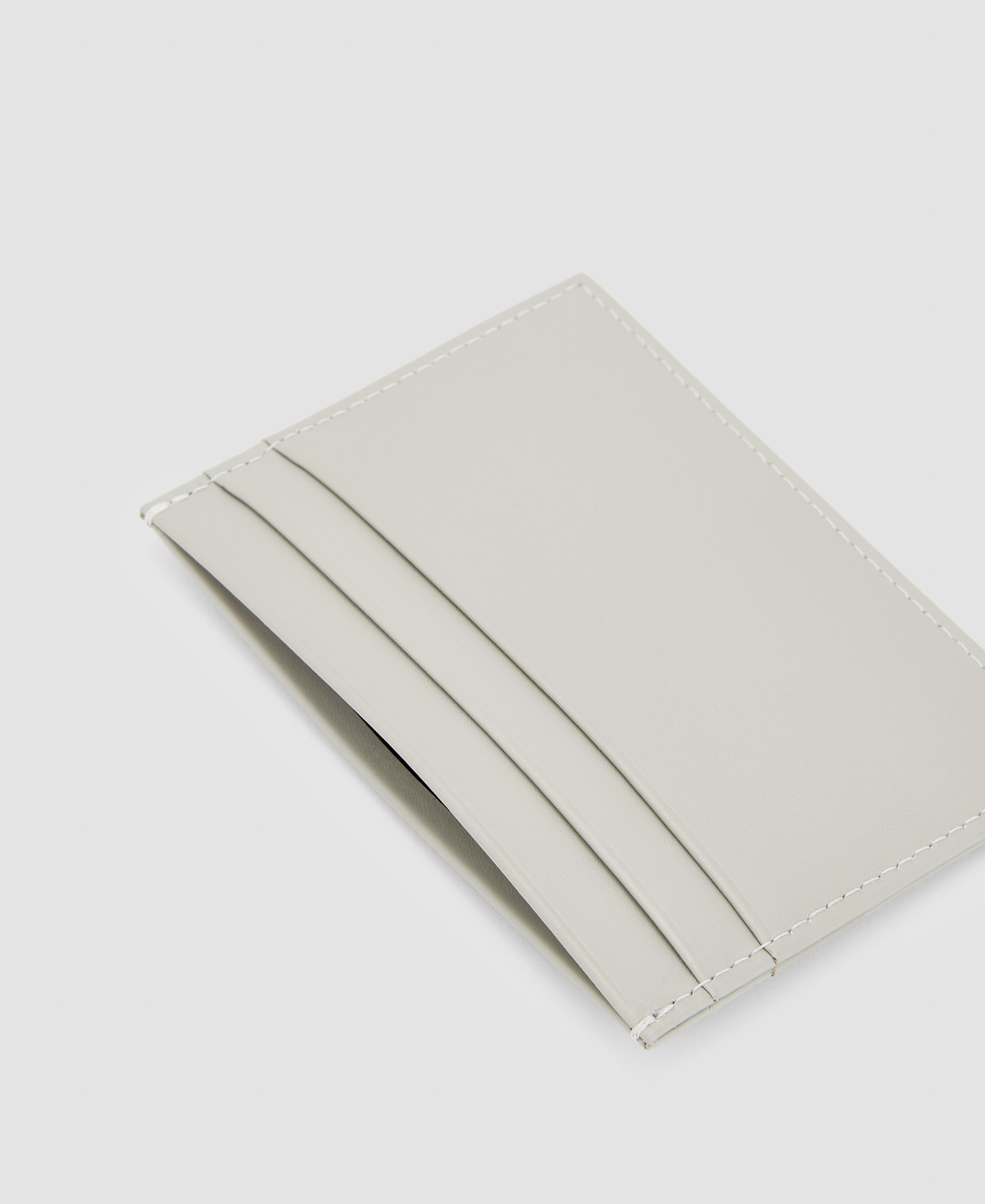 Cowhide leather minimalist card holder image number 2
