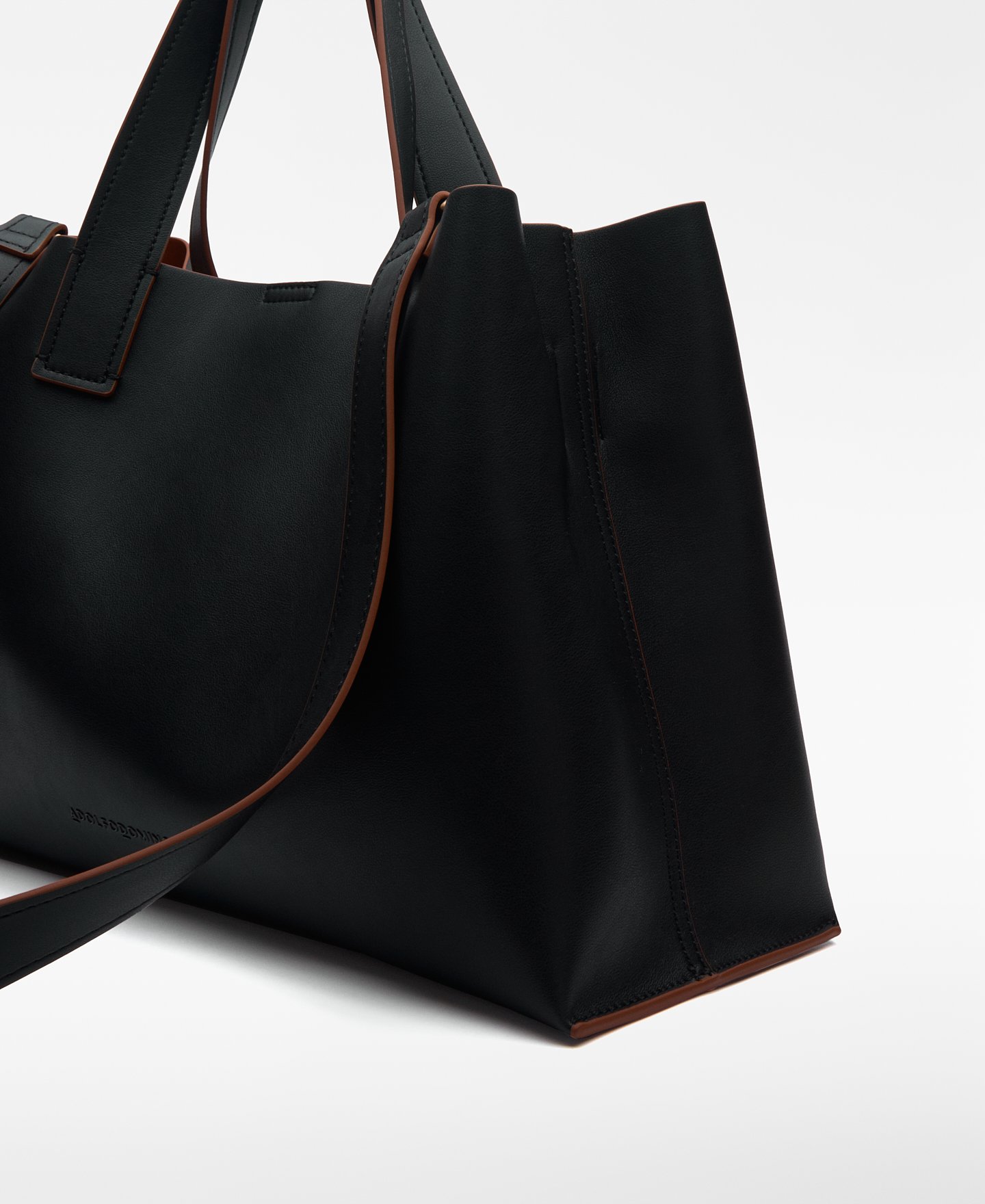 Leather-Non-Leather large city bag woman image number 2