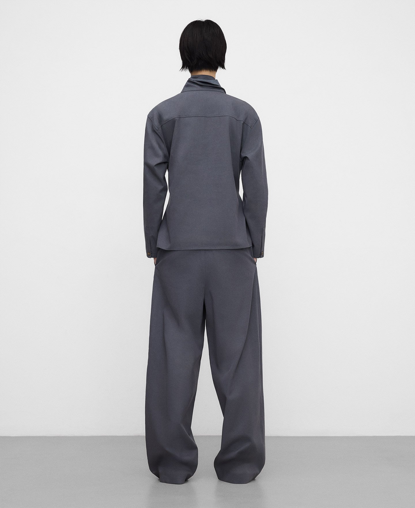 Wrap shirt with belt image number 2