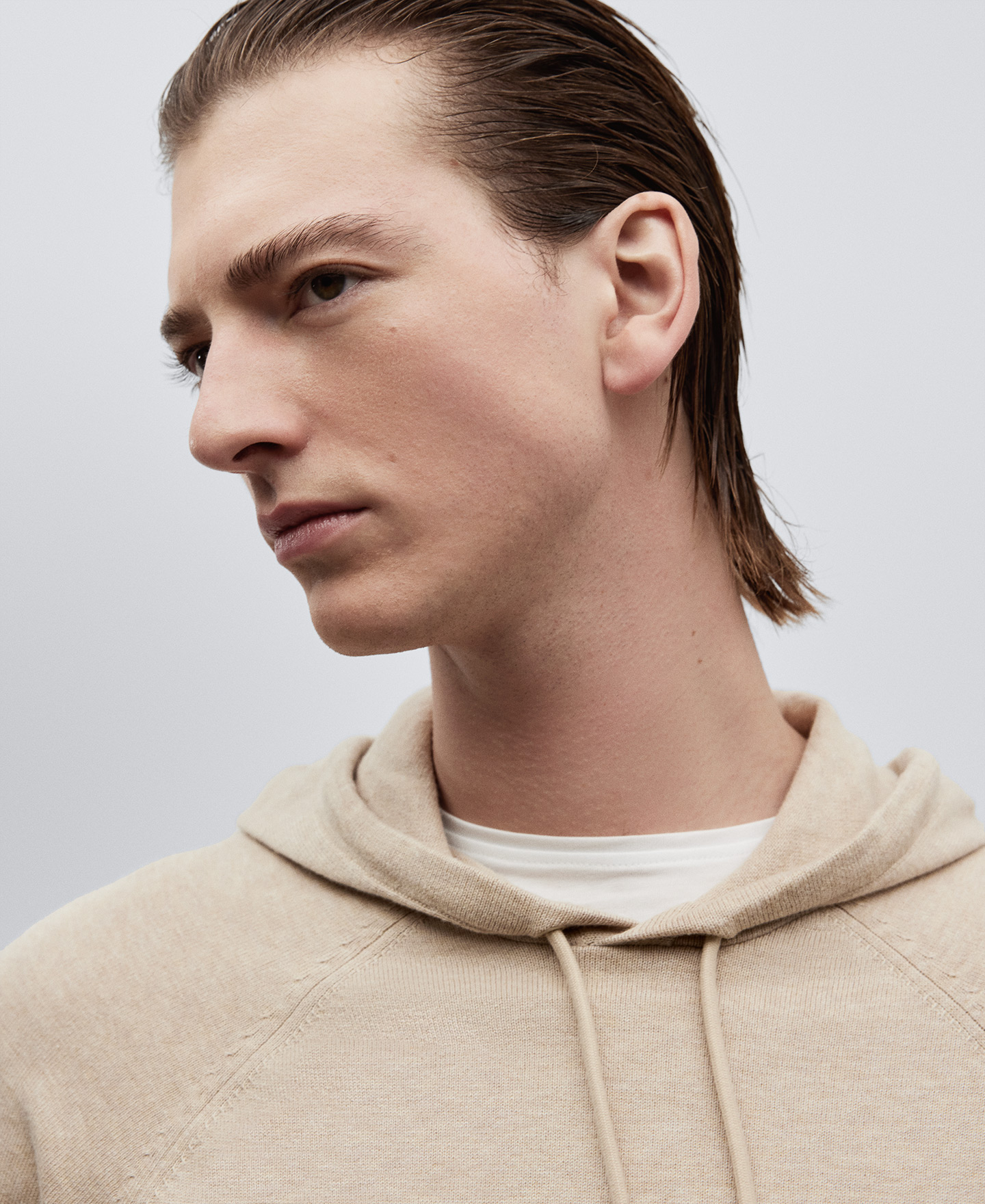 Knit hoodie man image number 3