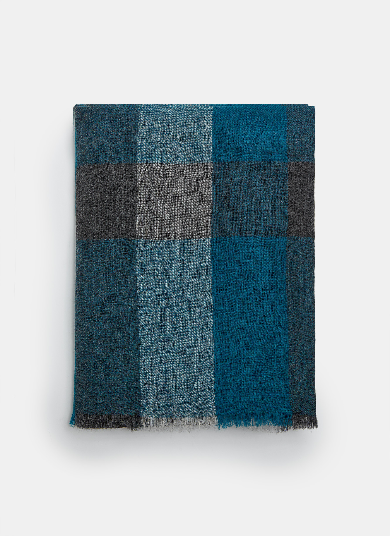 Merino checked foulard image number 0