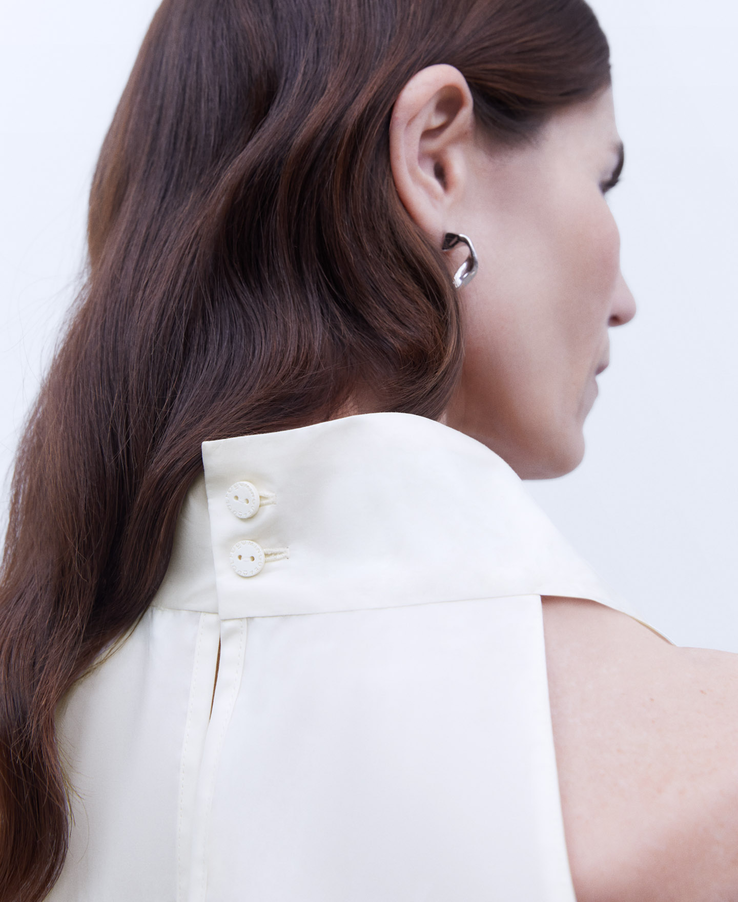 Ethically grown cotton draped top image number 3