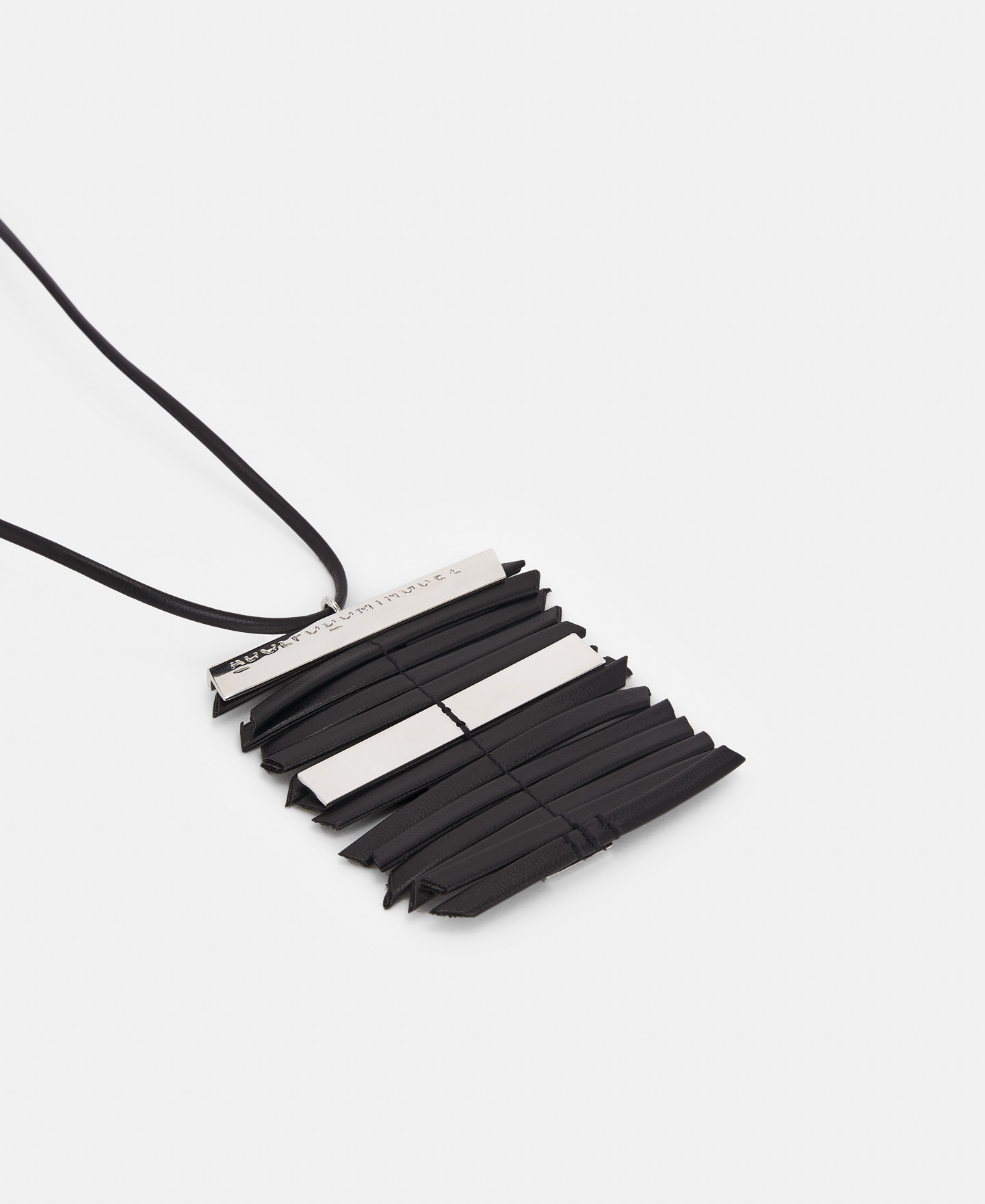 Leather-look foil necklace image number 1