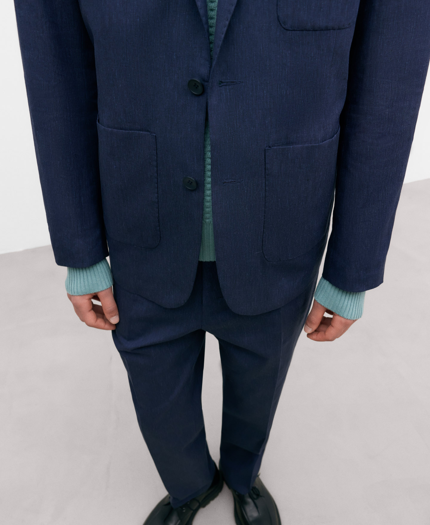 Blazer en lin et coton image number 5