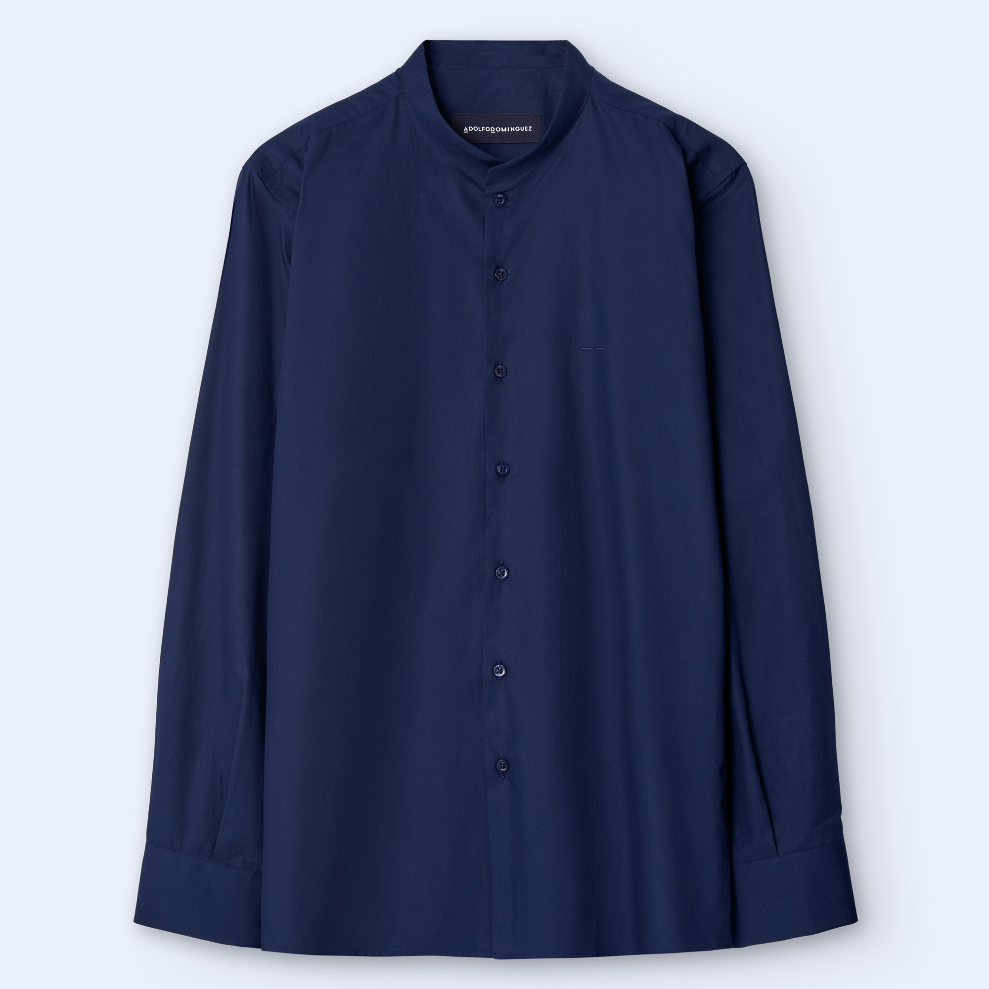 Organic cotton Mandarin collar shirt image number 4