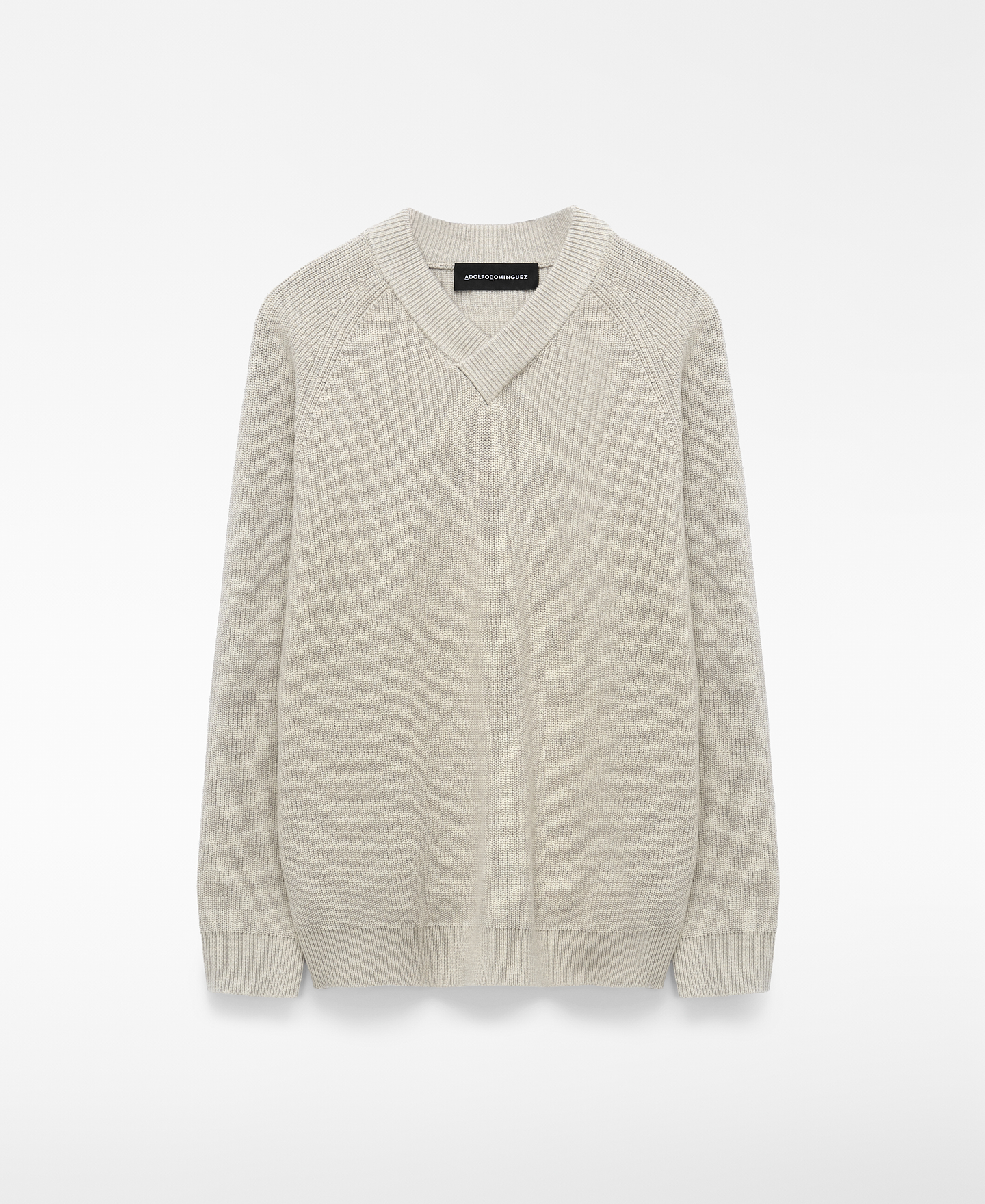 Knit cross-over V-neck sweater image number 0