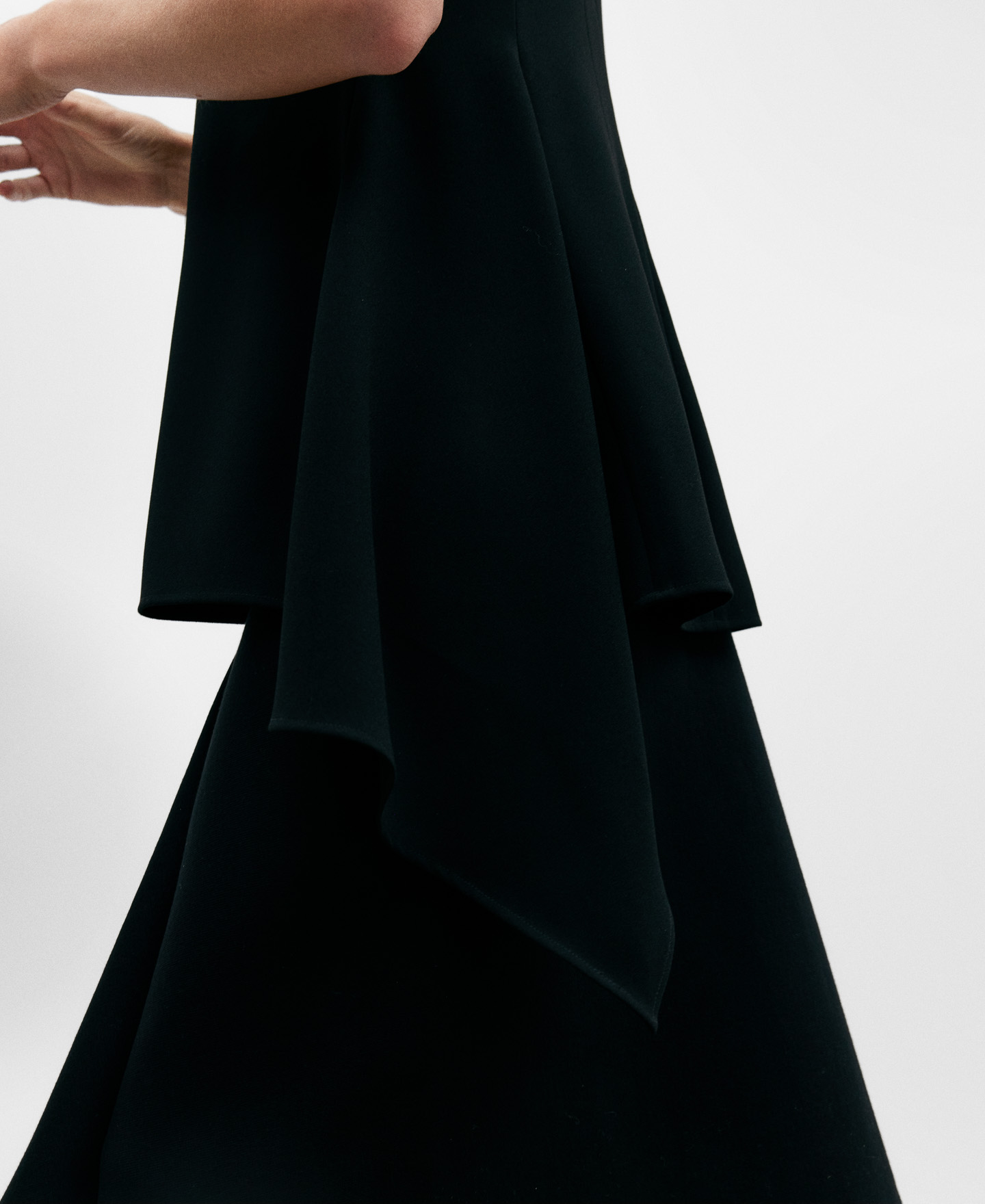 Black asymmetrical women's top image number 3