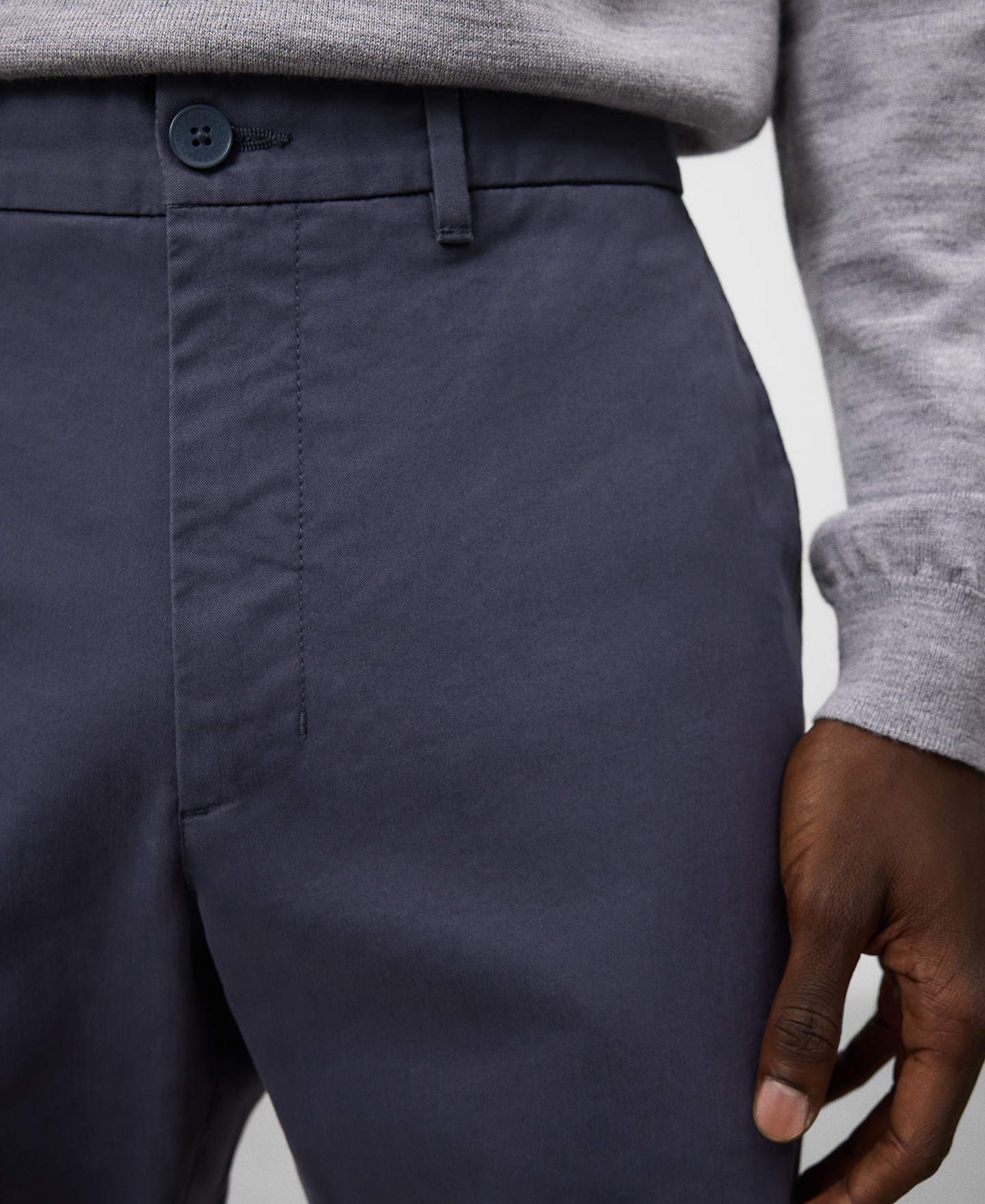 Regular fit chino trousers man image number 3