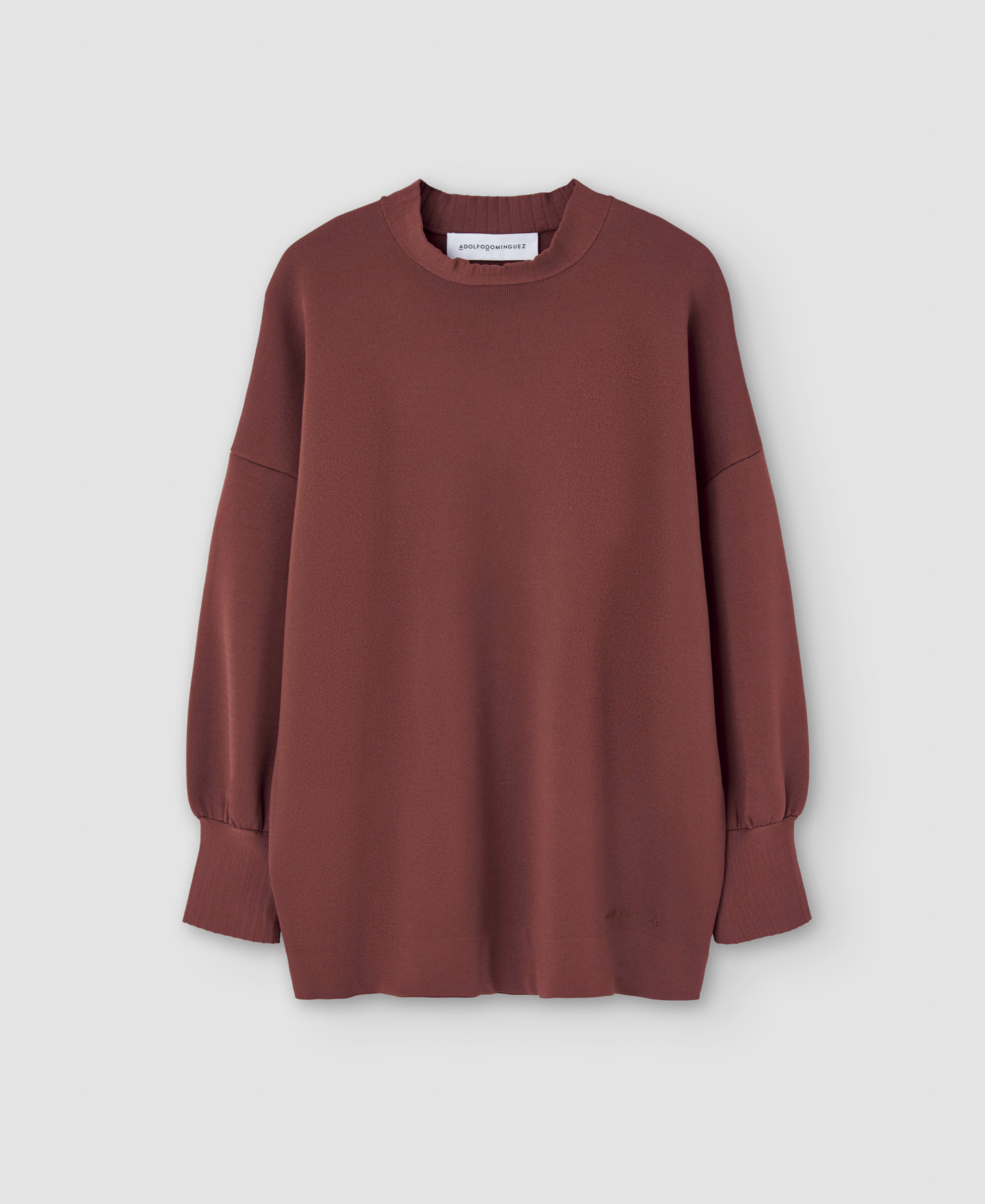 Knitted viscose and nylon sweater image number 4