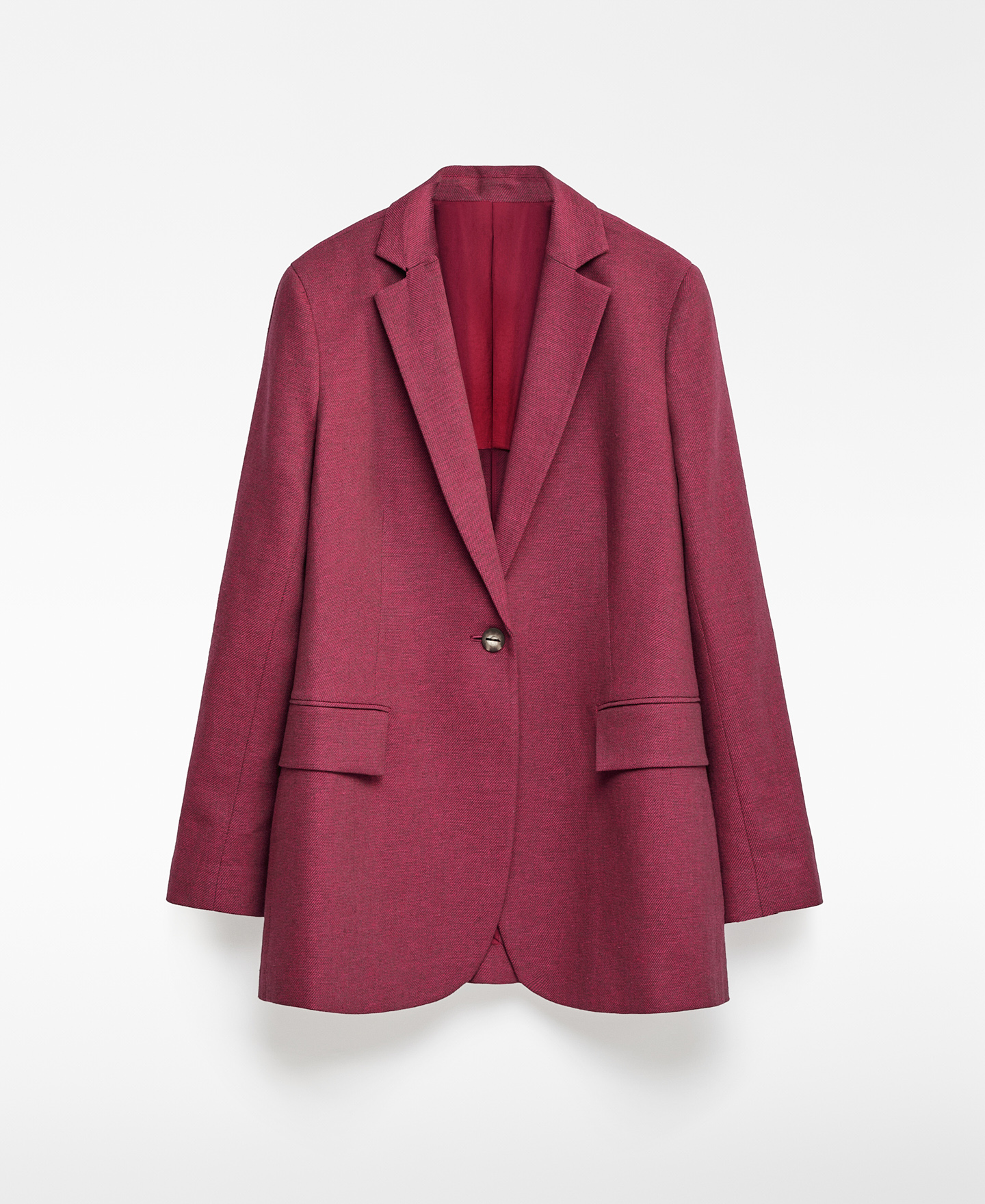 Blazer con lino europeo mujer image number 4