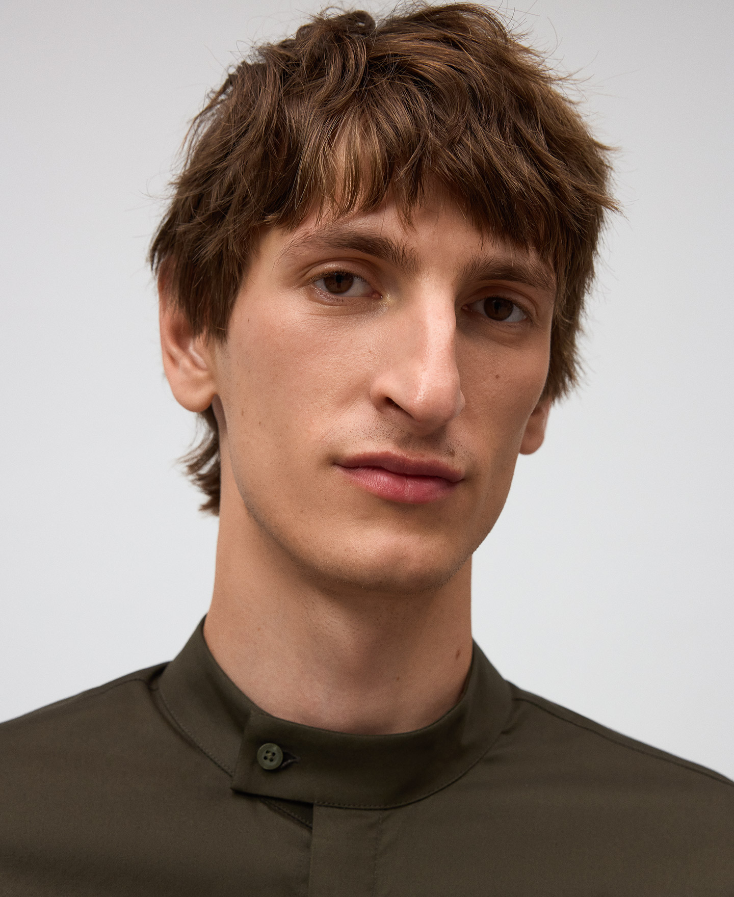 Camisa oversize cuello mao hombre image number 3
