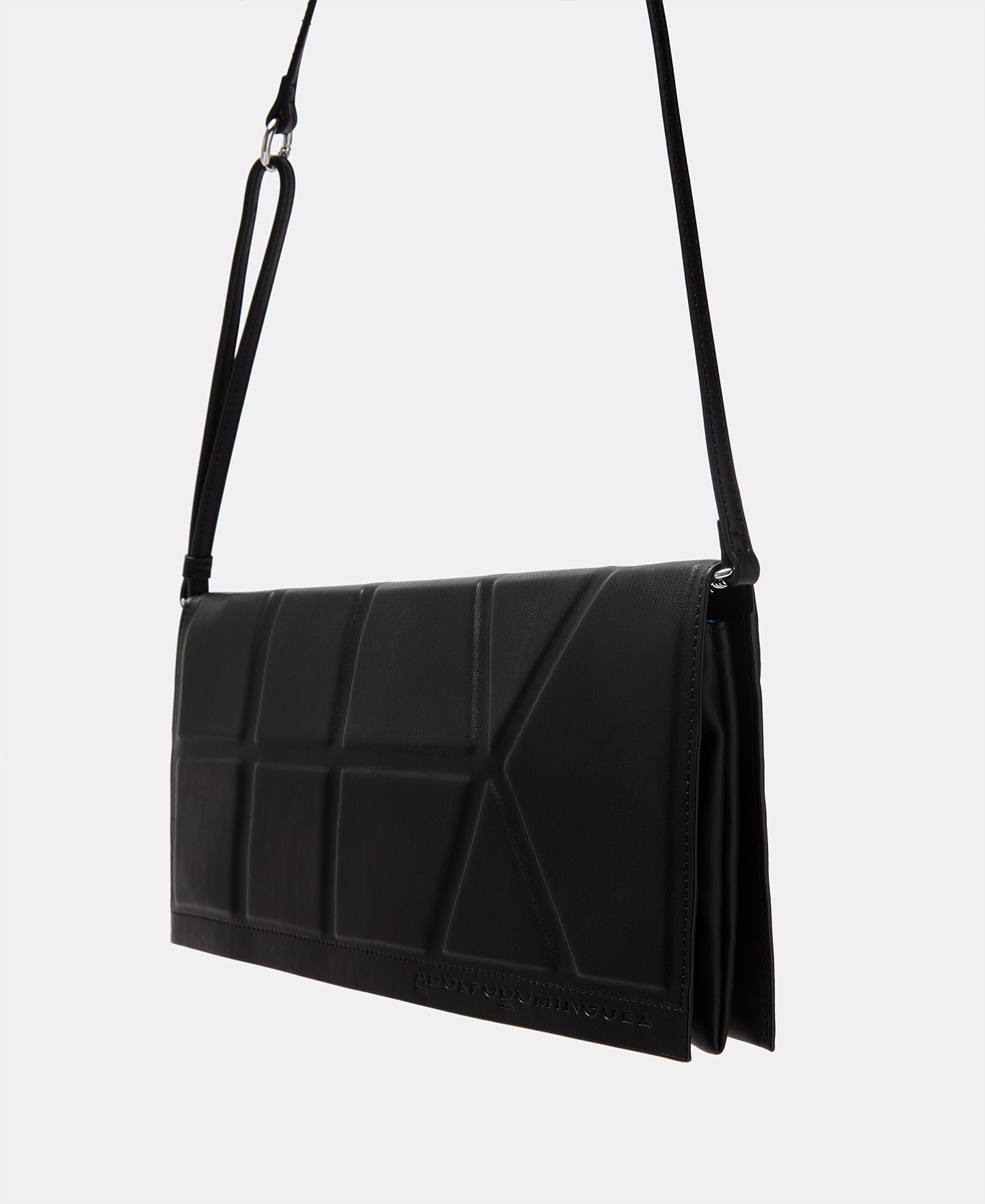 Double crossbody bag with geometric line image number 1