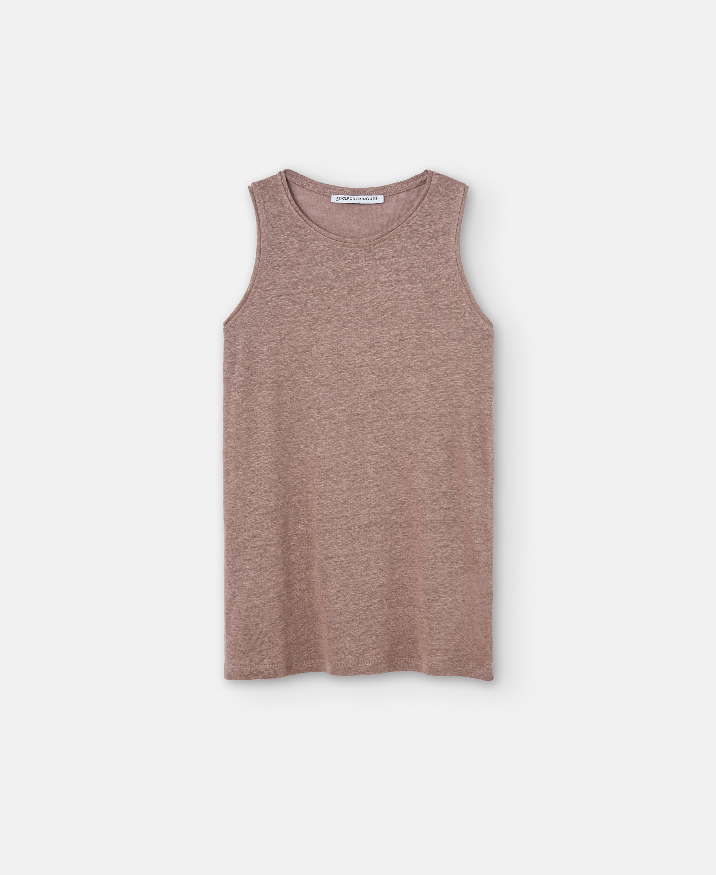 Camiseta tank en lino image number 4