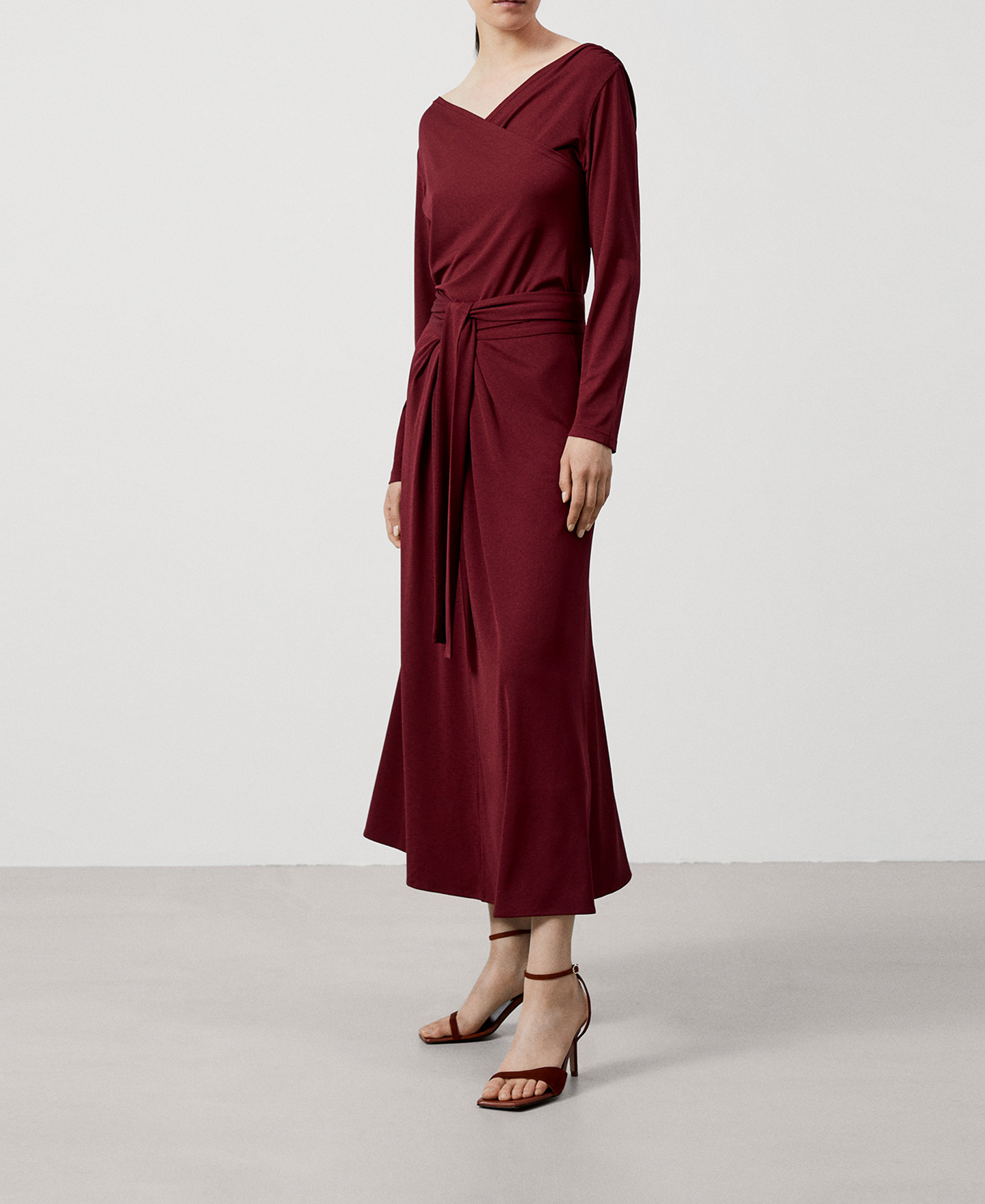 Elasticated crossover neckline blouse image number 1
