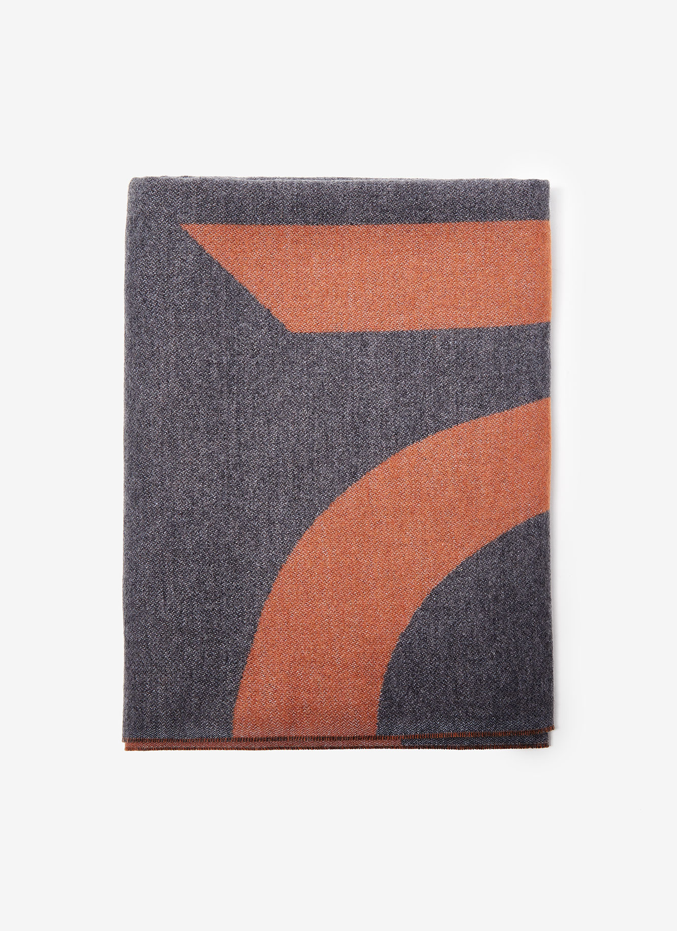 Bicolour foulard with logo image number 0