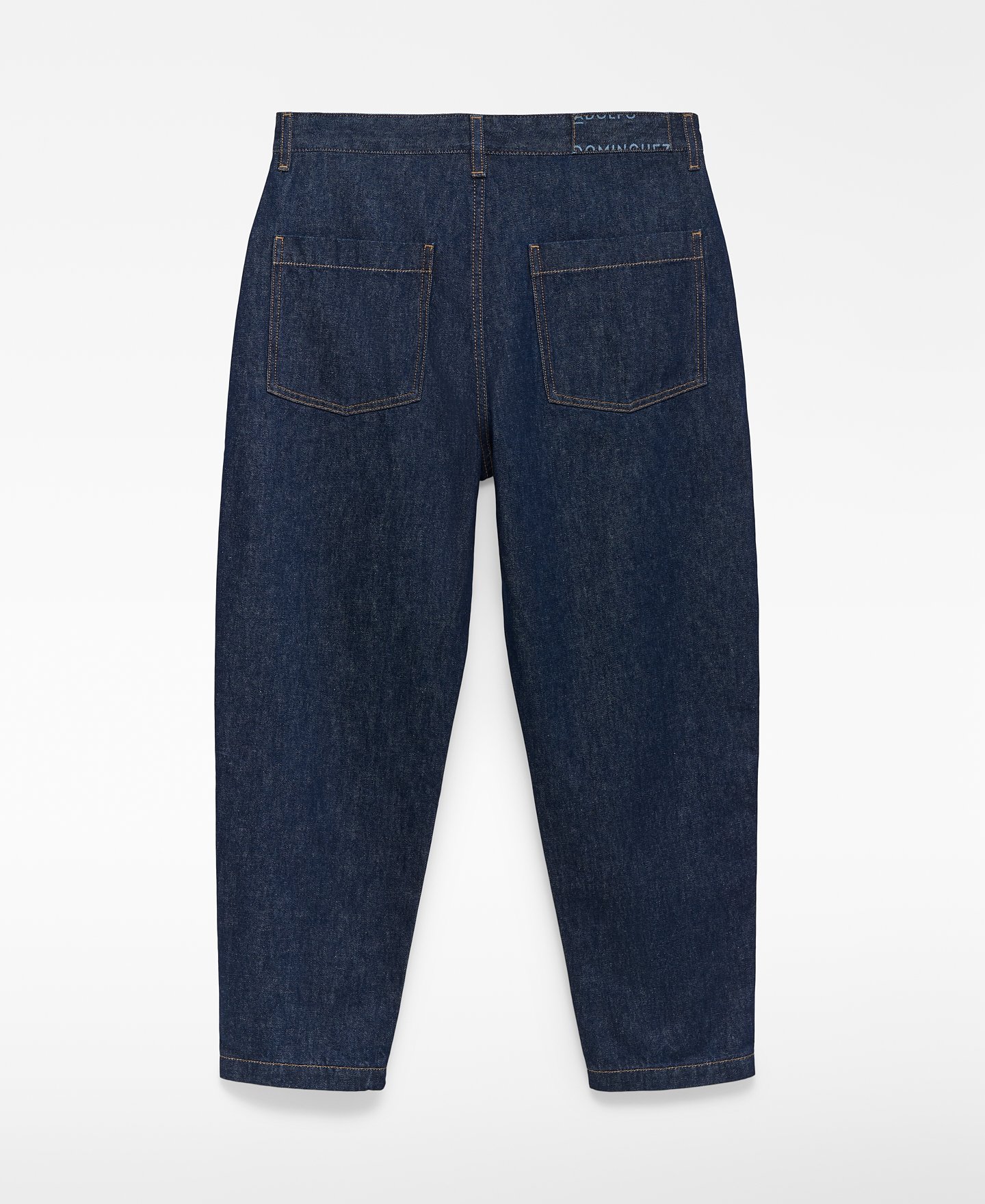 Pantalón barrel fit denim algodón hombre image number 5