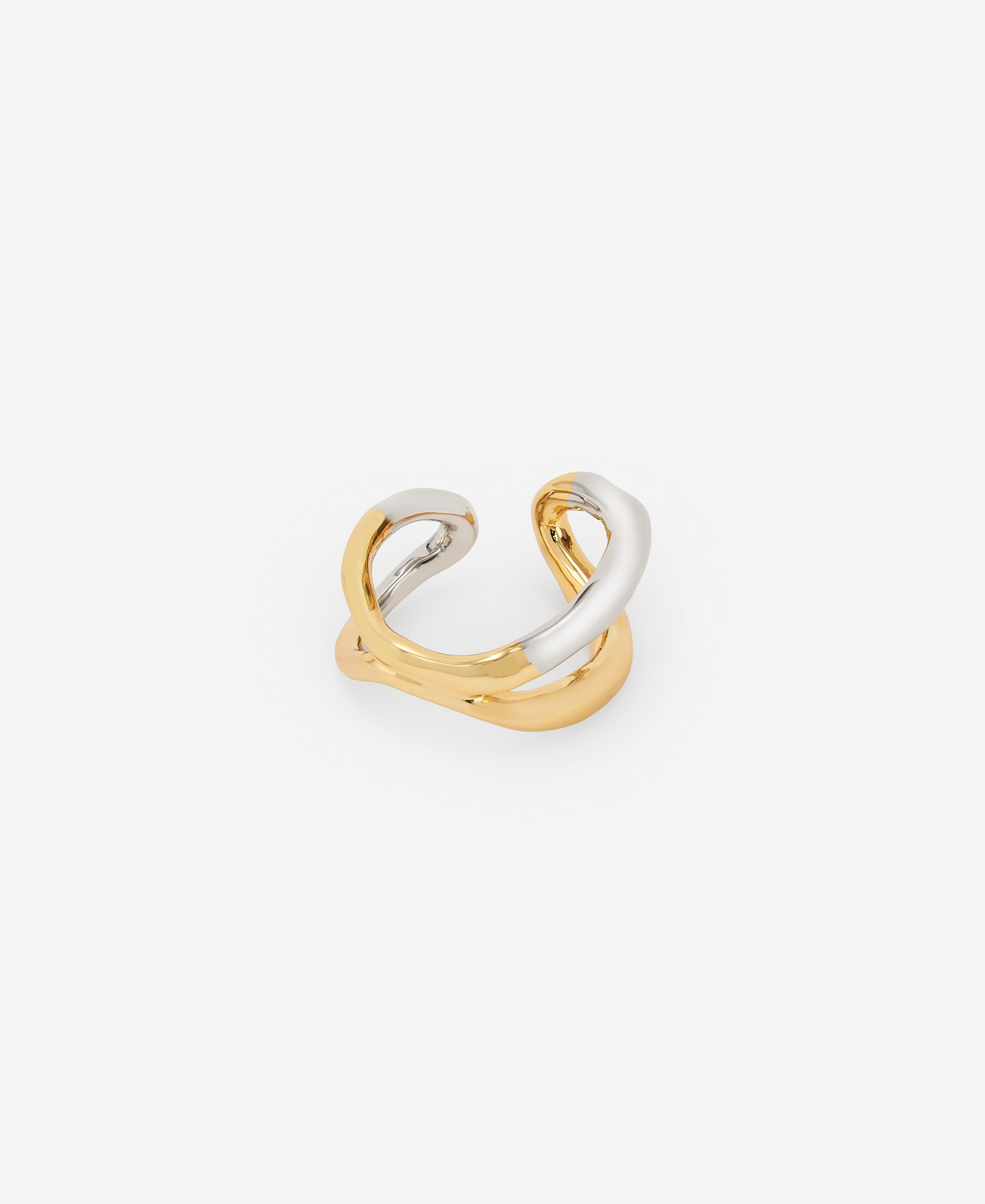 Anillo tipo choker lacado bicolor image number 0