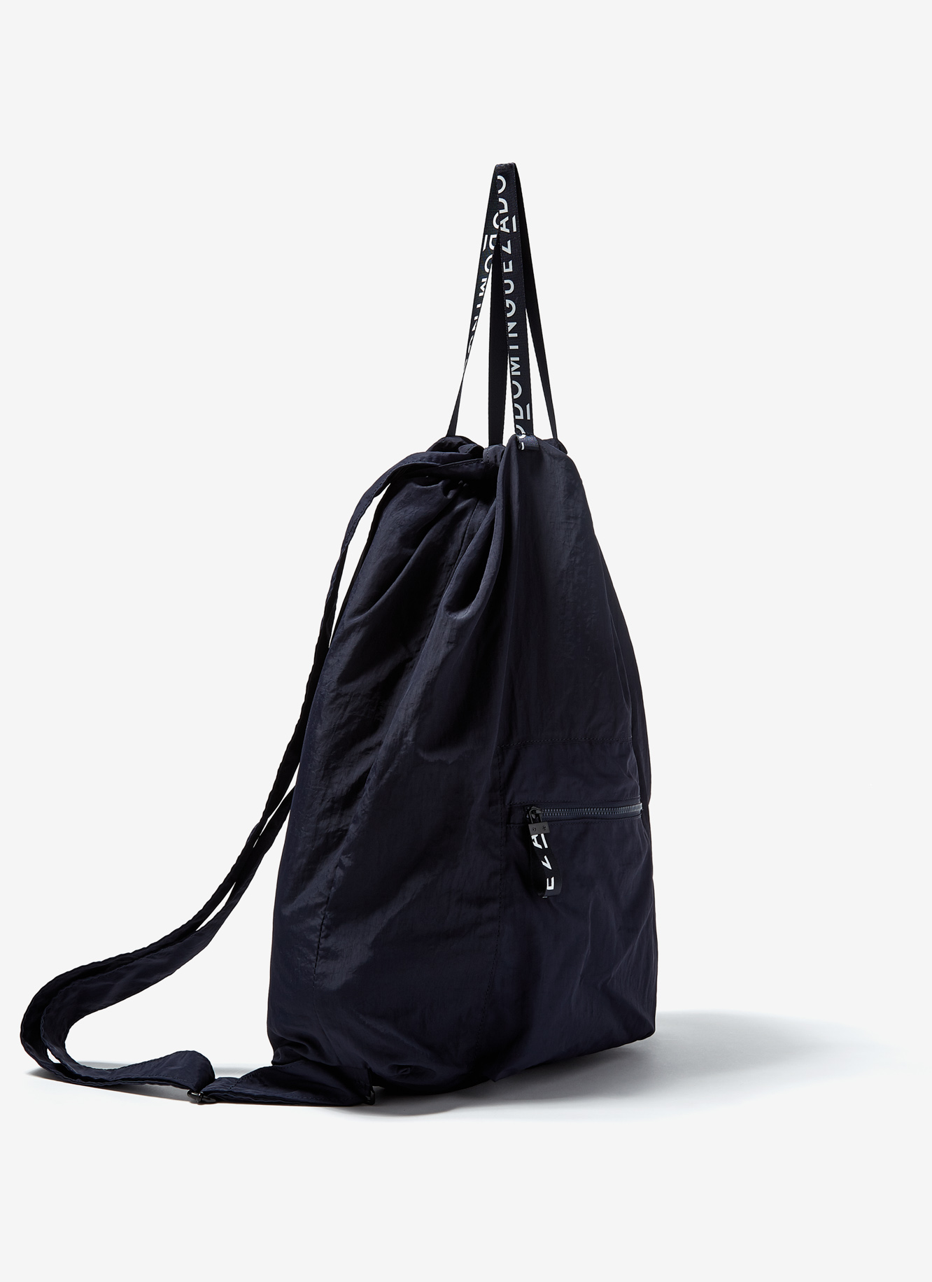 Nylon backpack with logoed handles image number 1