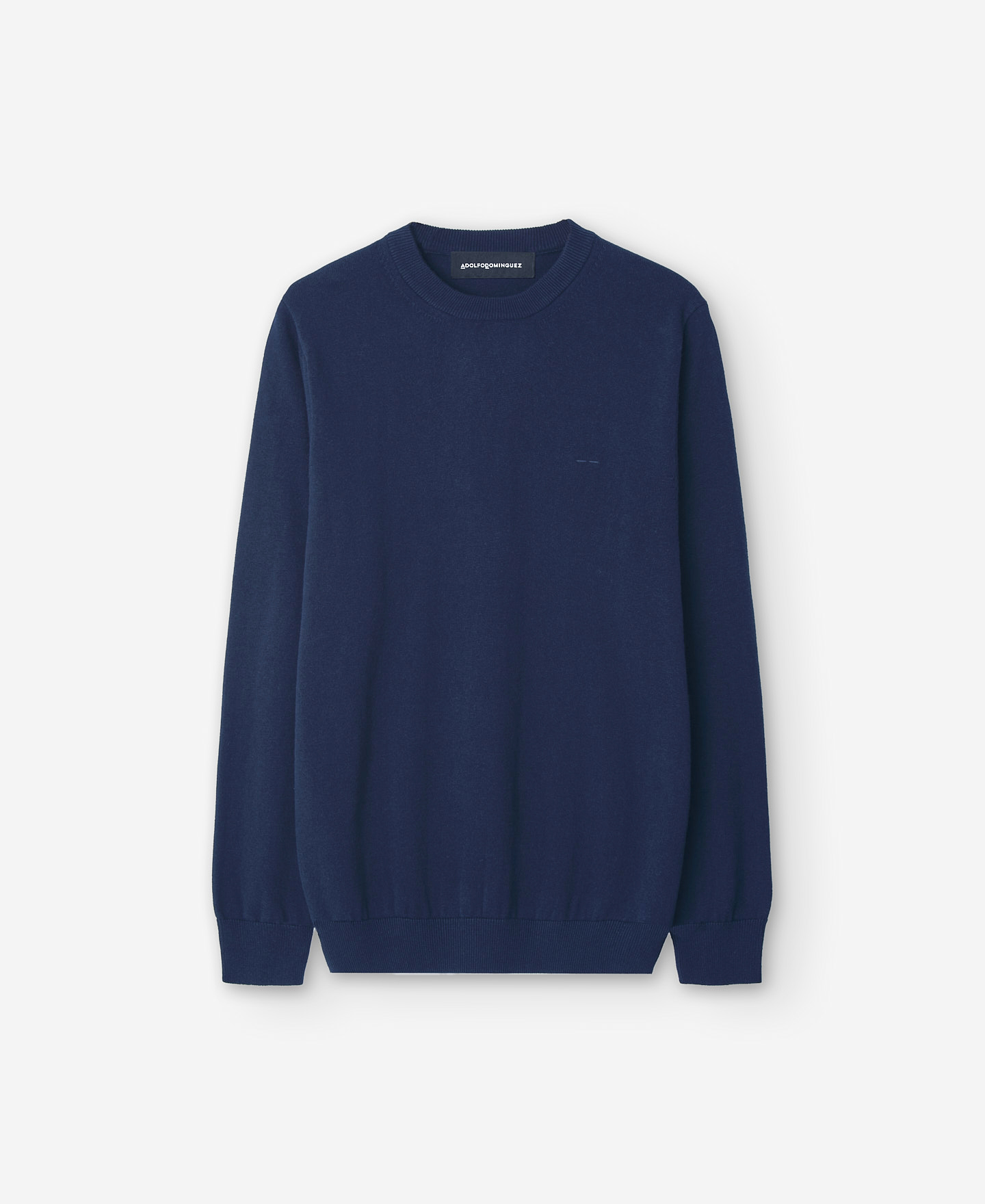 Crew neck cotton sweater for men image number 4