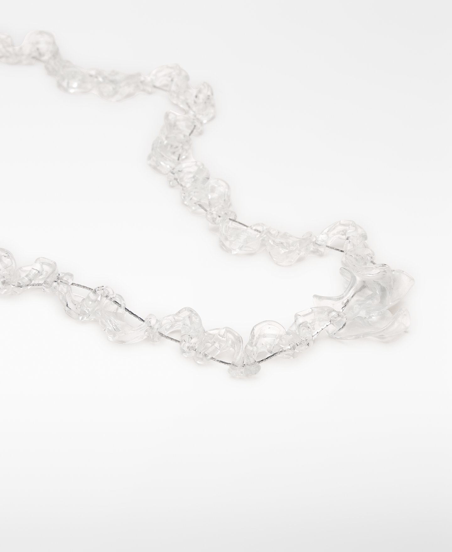 translucent resin necklace woman image number 1