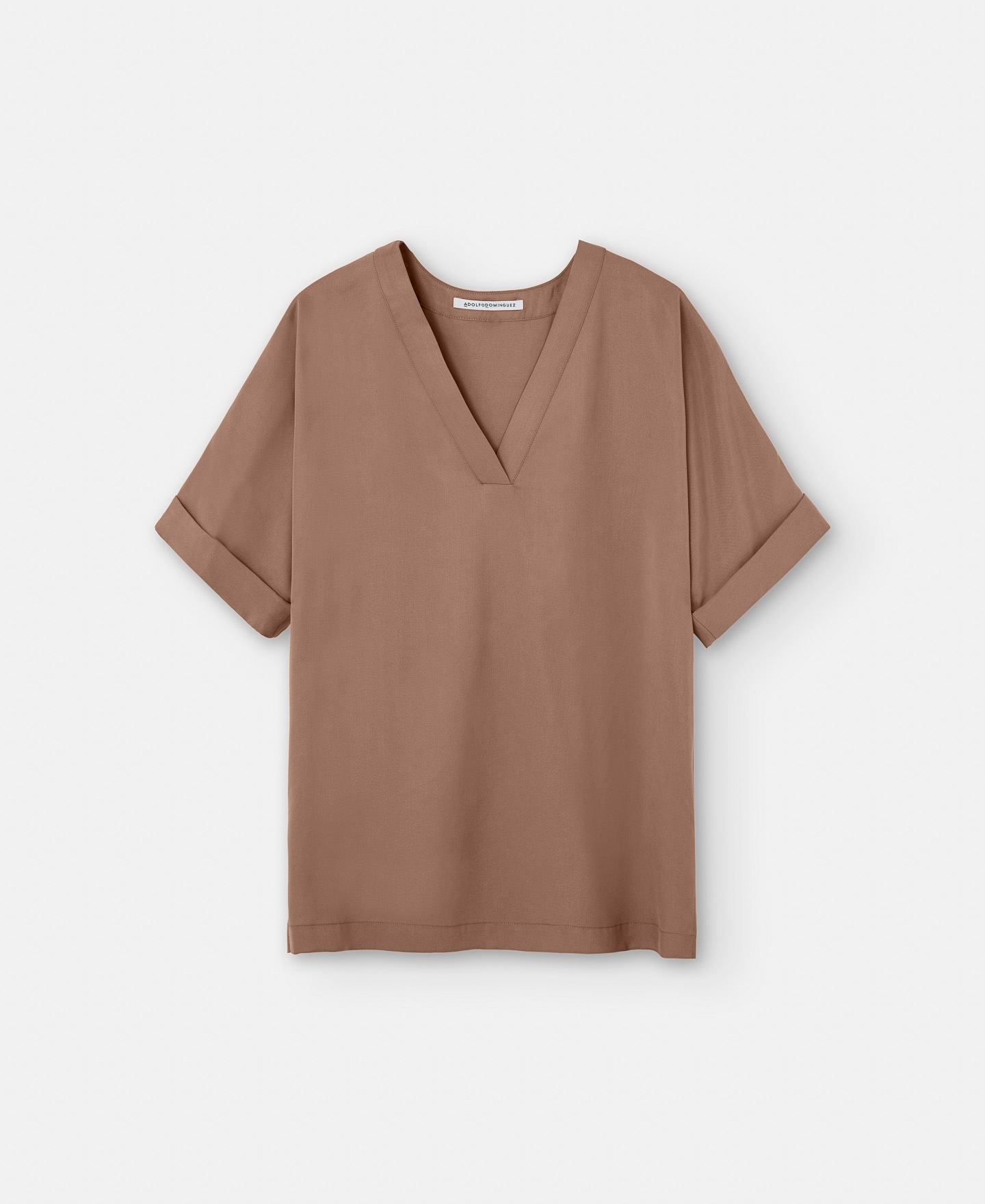 Short sleeve japanese blouse in lyocell image number 4