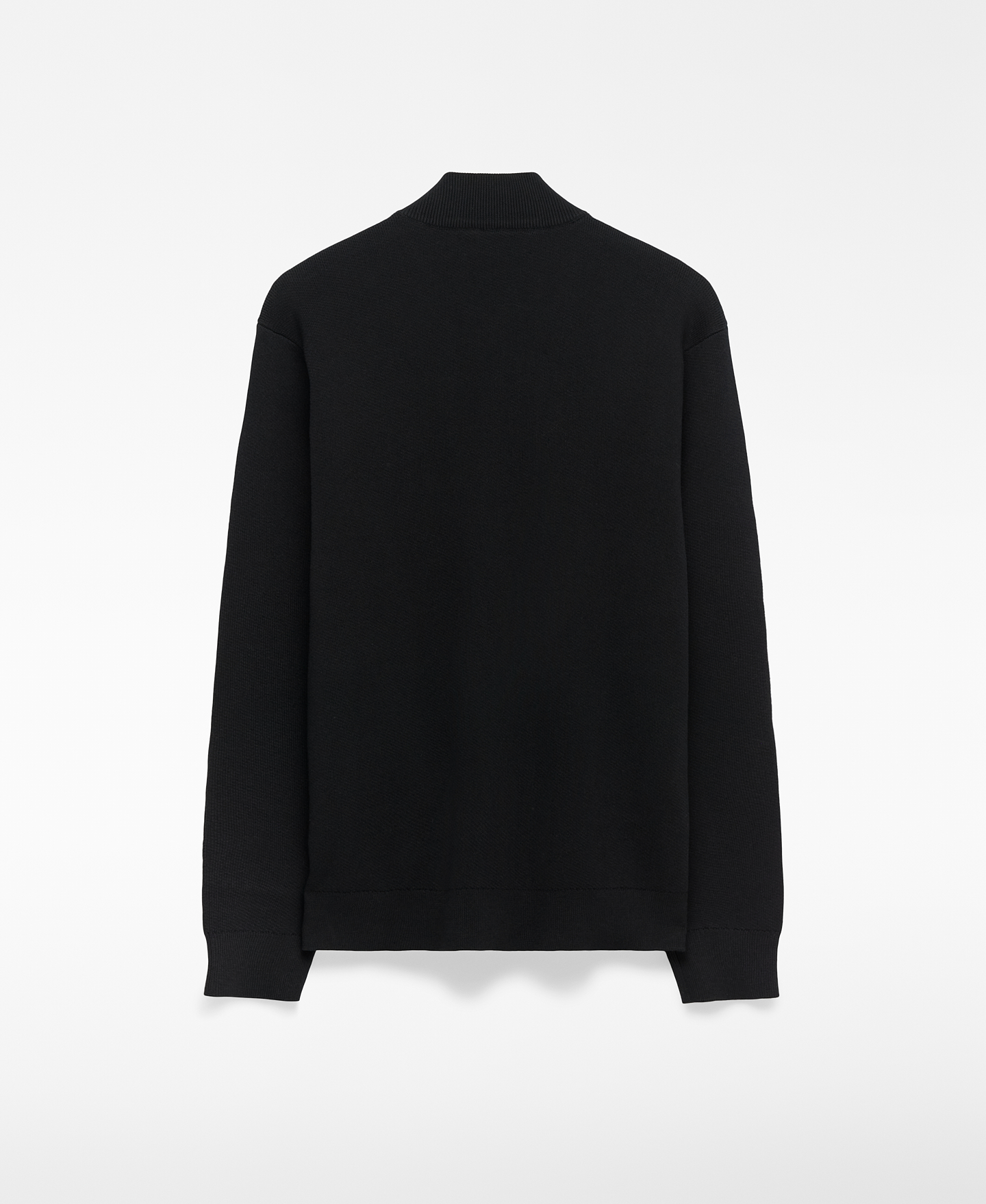 Bomber neck knit cardigan image number 5