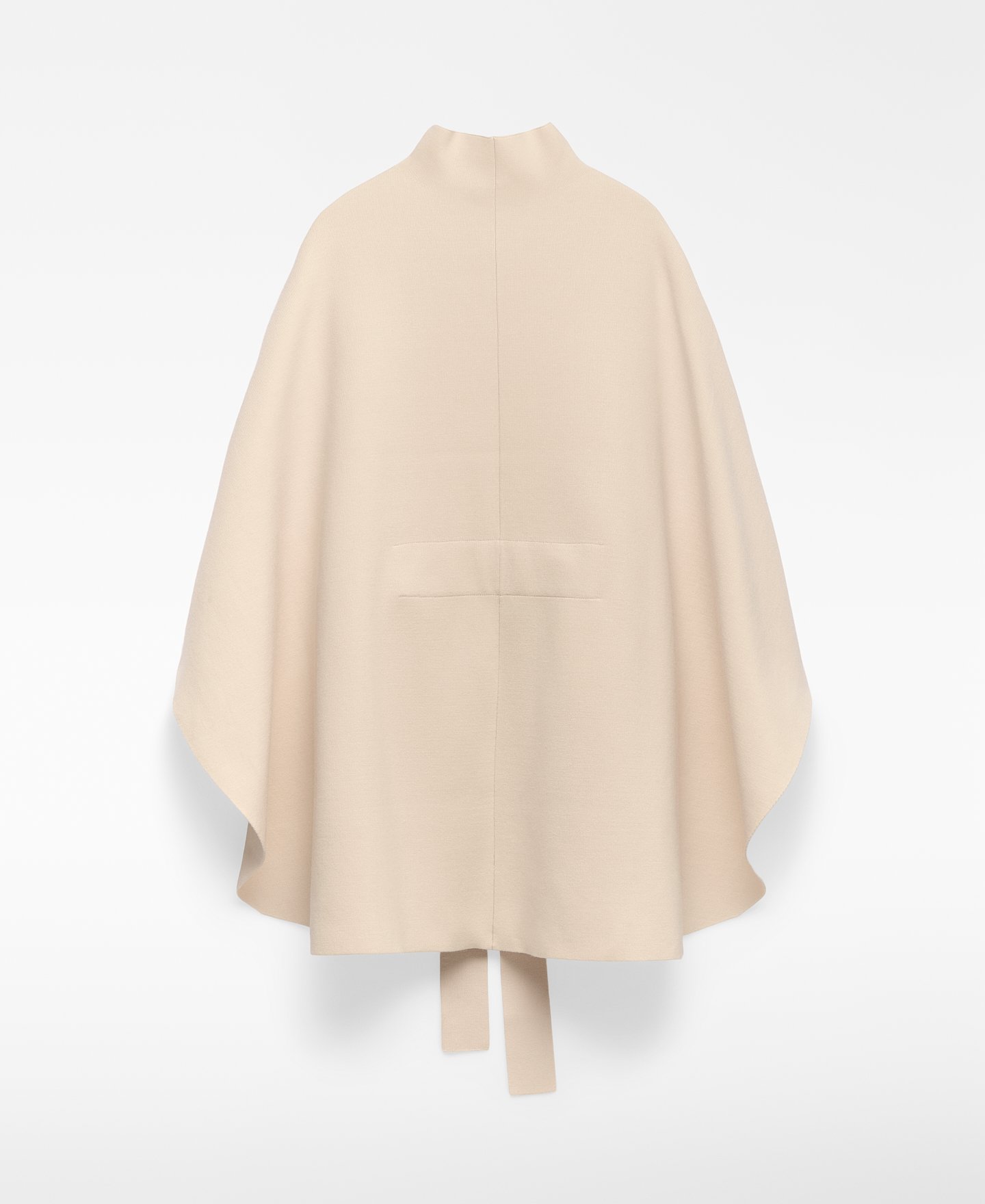 Knit cape with belt woman image number 5