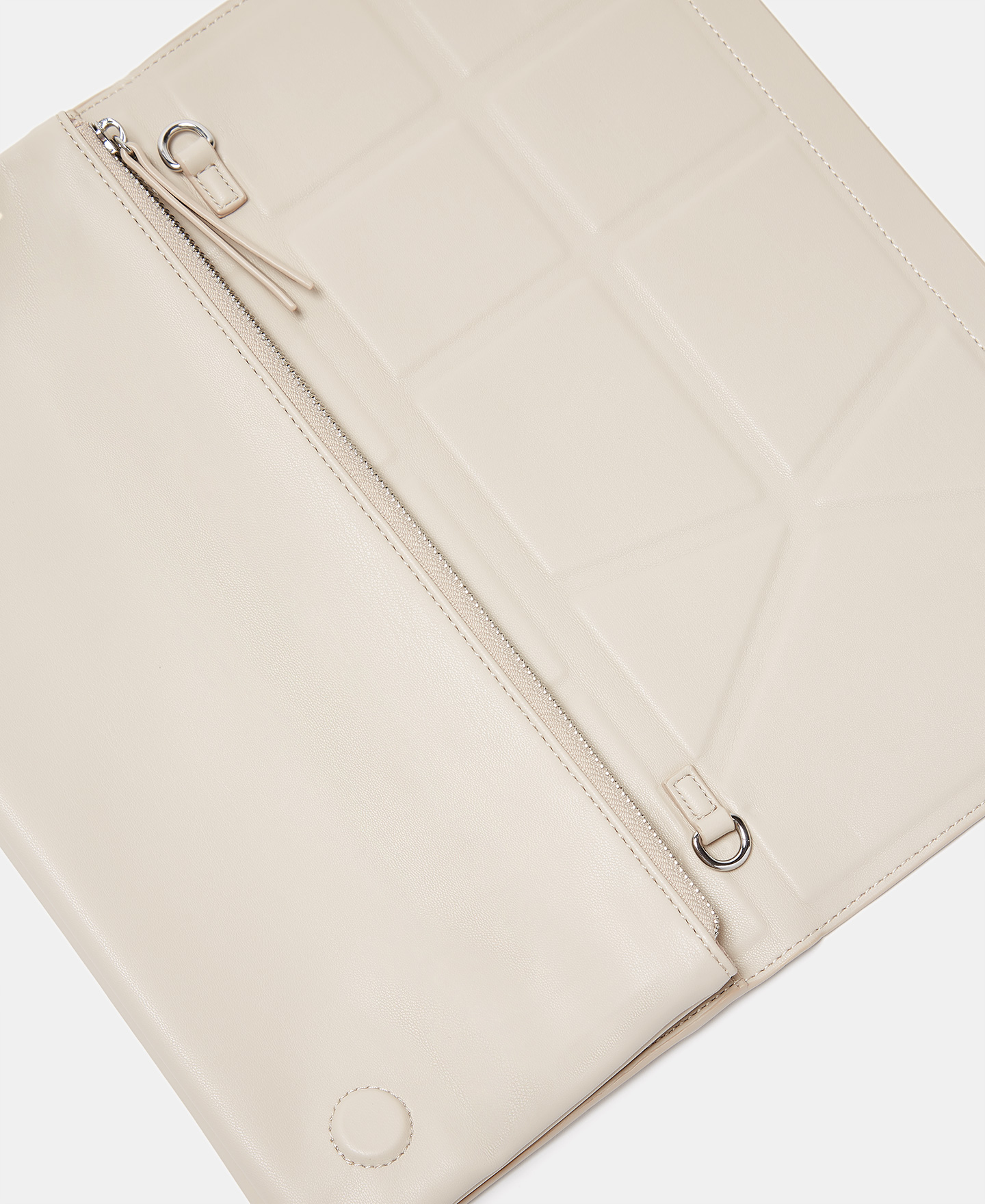Double crossbody bag with geometric line image number 2