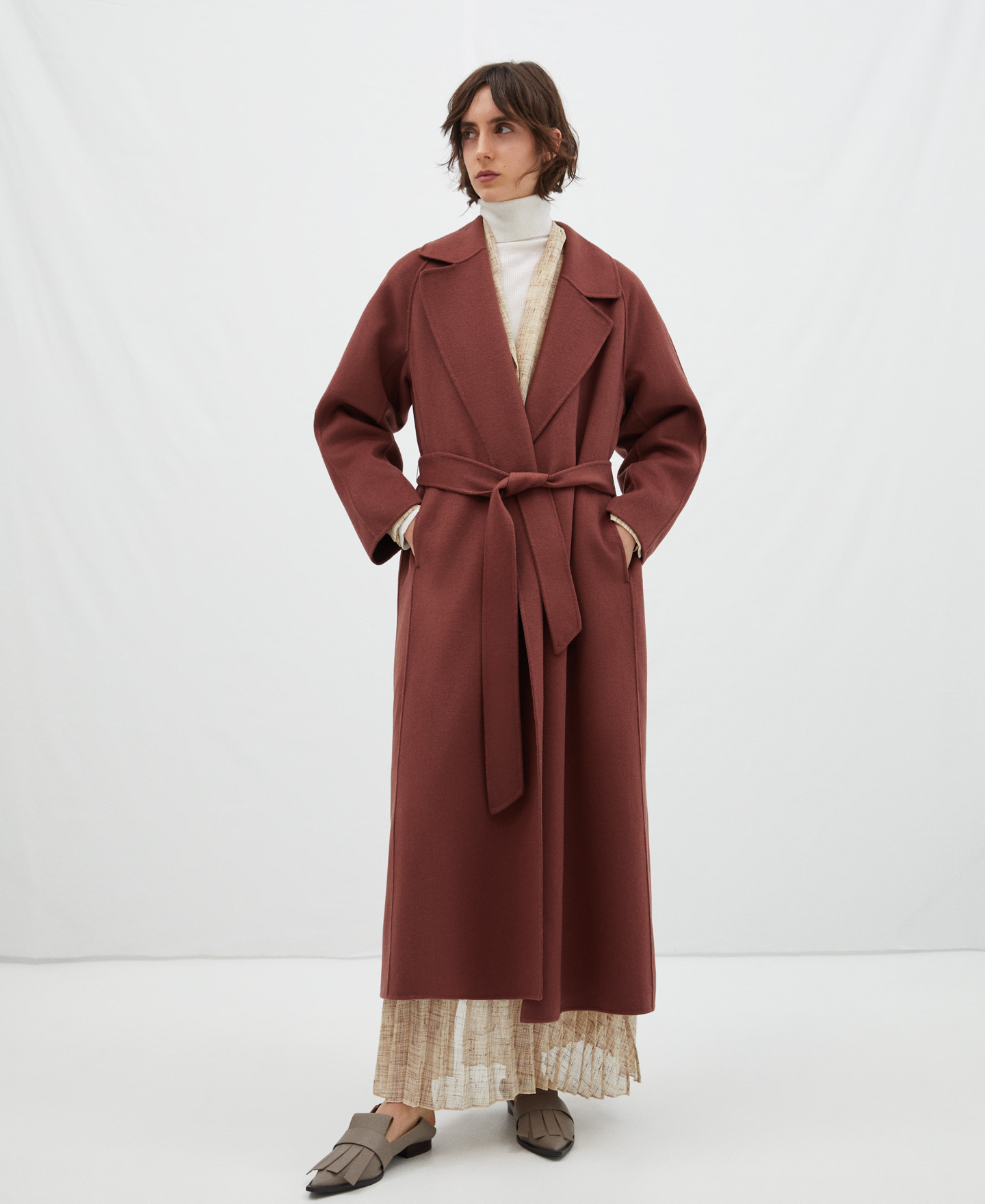 Merino wool travel coat image number 1