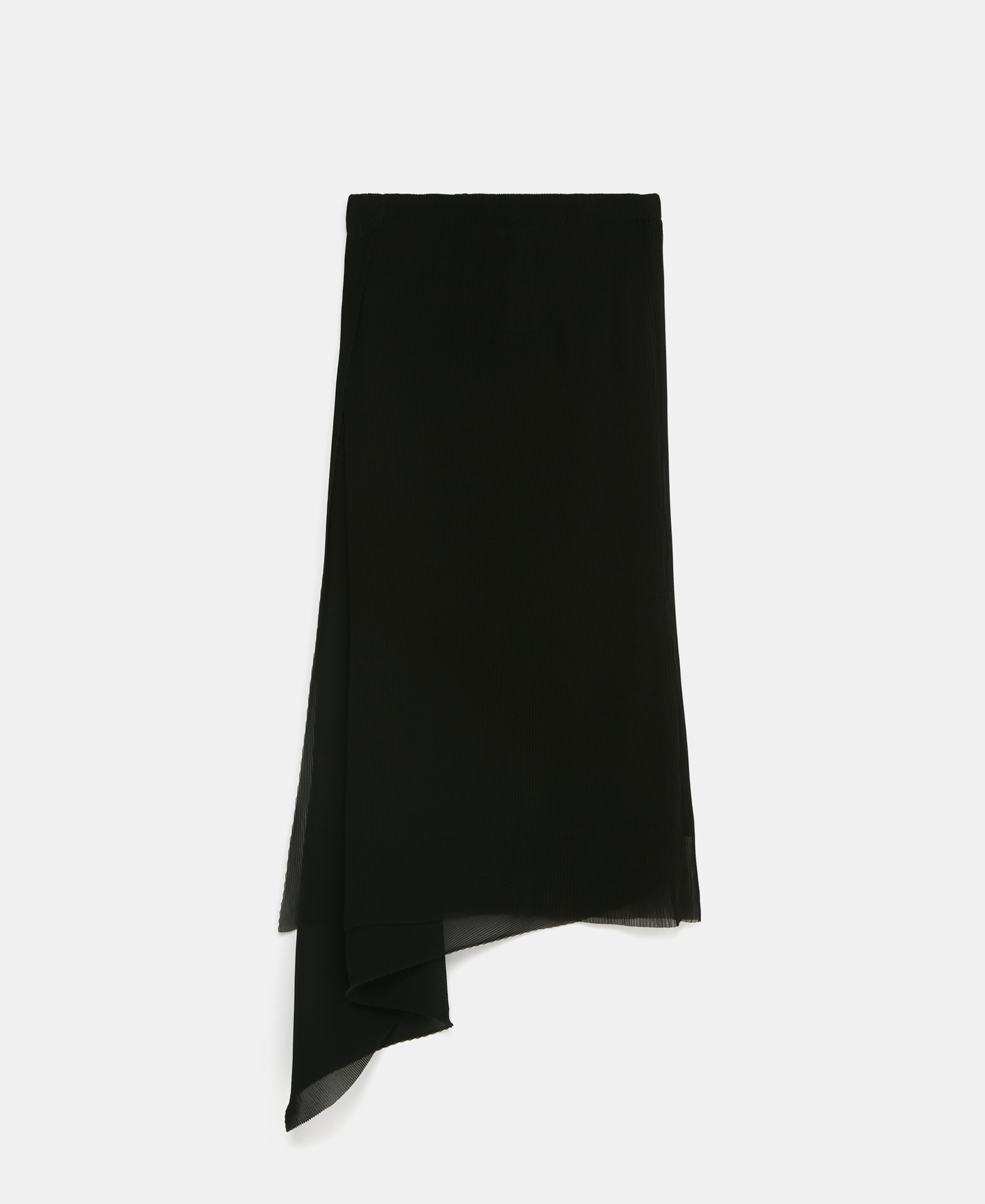 Asymmetric crinkle skirt image number 4