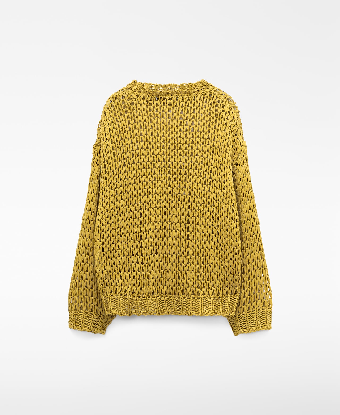 Oversize open-knit cupro sweater image number 5