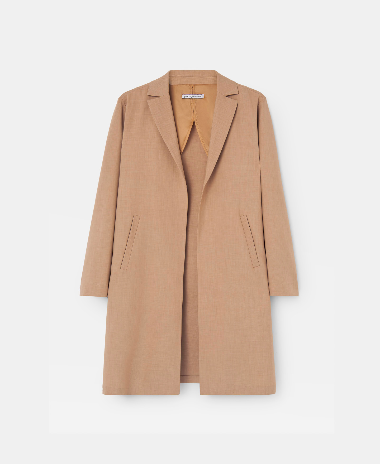 Straight blazer with collar and lapel image number 4