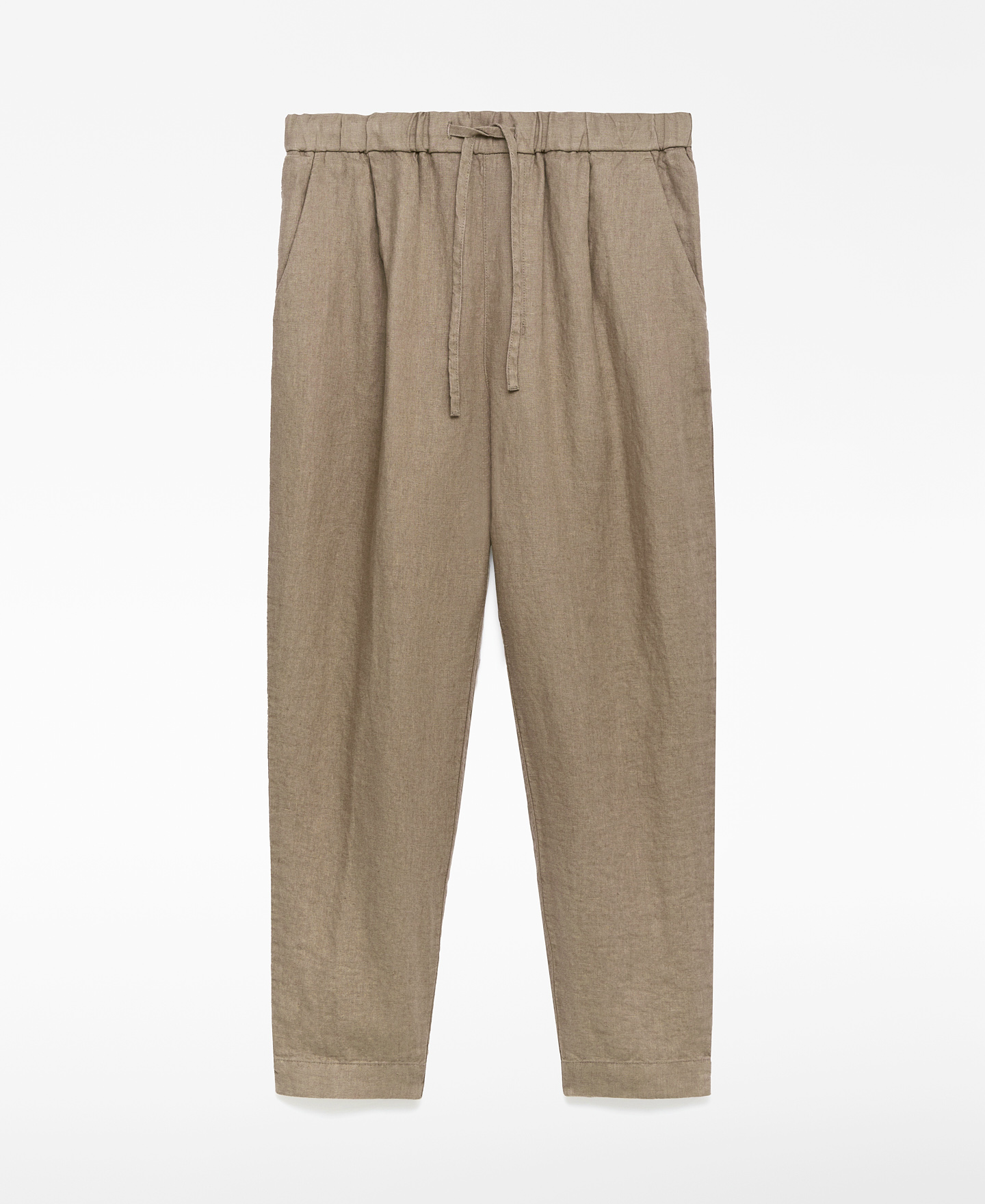 Linen jogger trousers image number 4