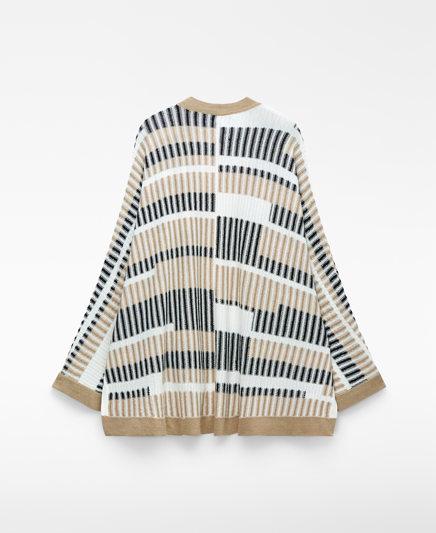 Chaqueta jacquard rayas irregulares image number 5