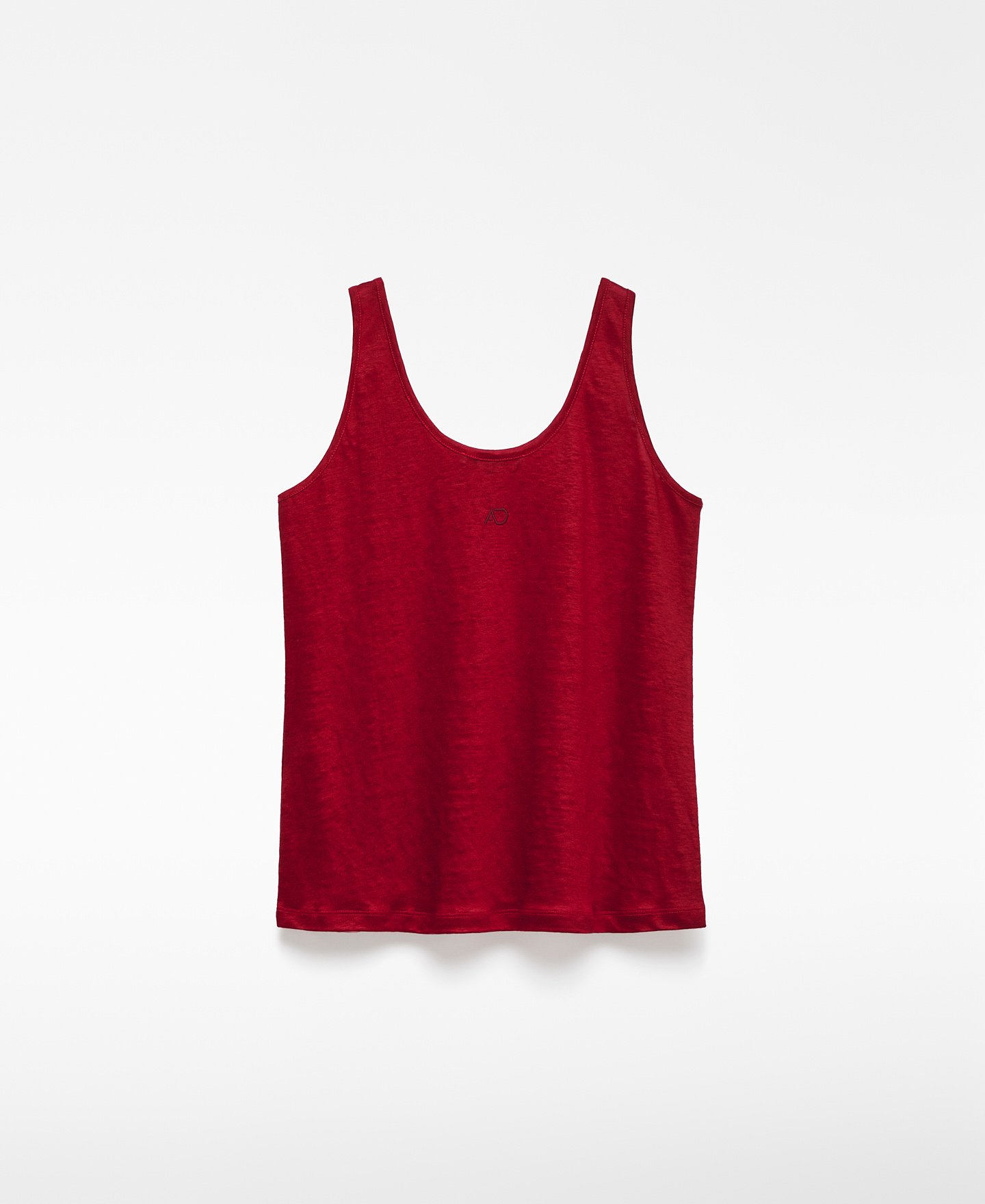 European linen sleeveless T-shirt woman image number 5