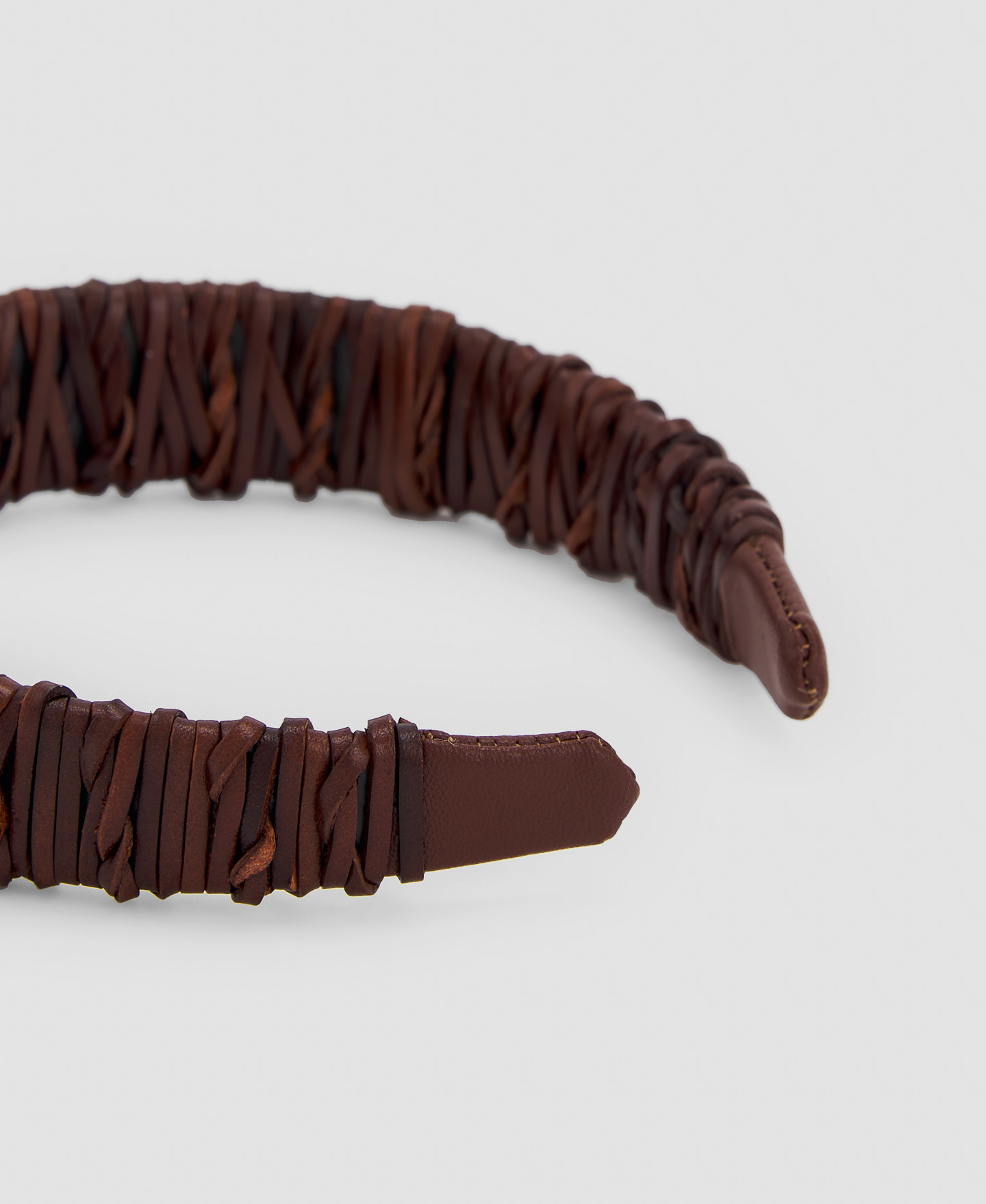 Braided leather headband image number 1